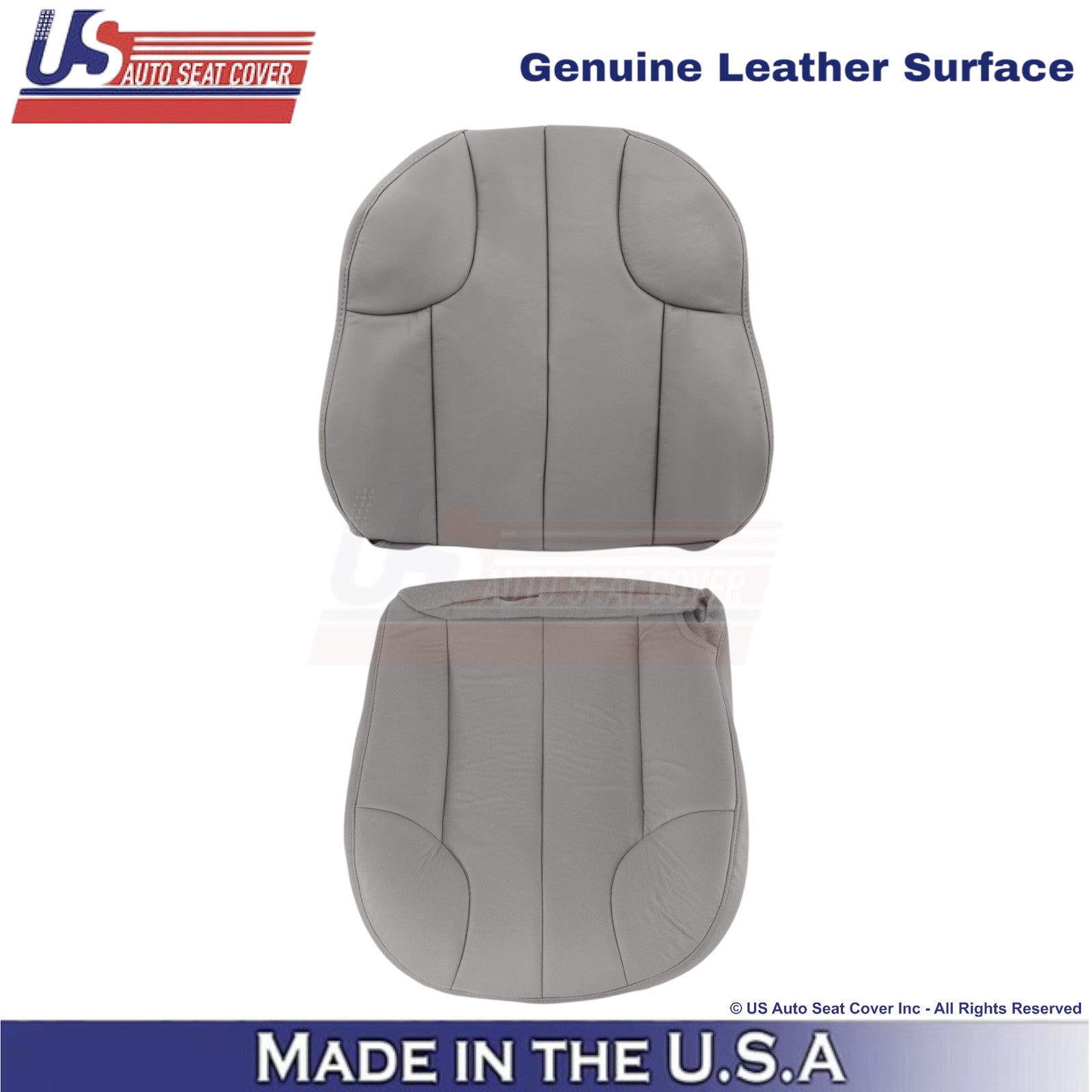 1999-2001 For Jeep Grand Cherokee Genuine Leather Front Driver Covers Taupe