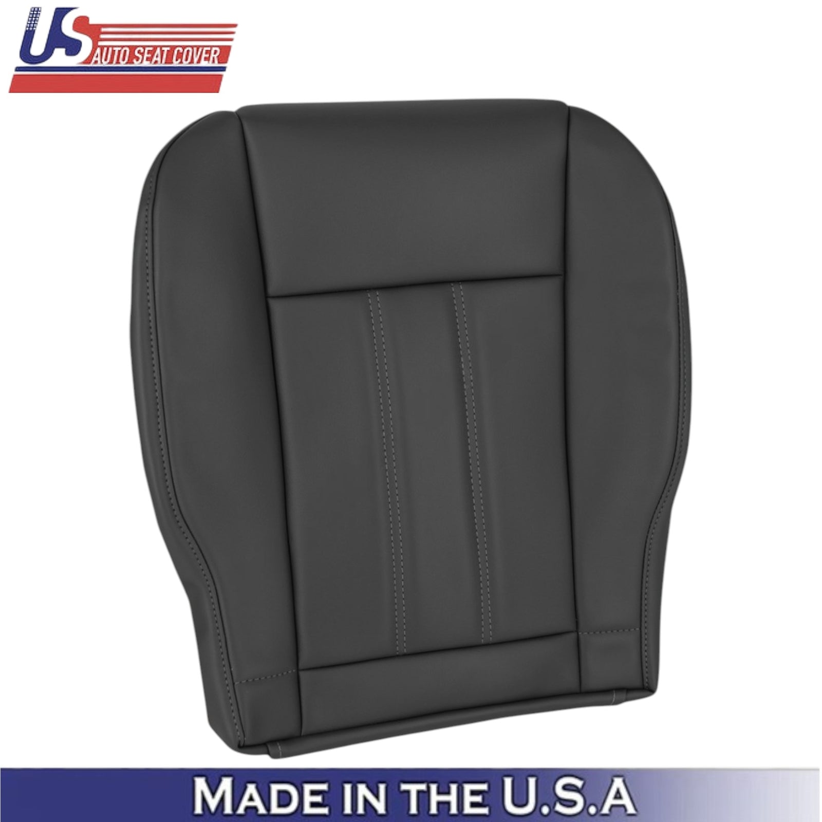 2008-2020 For Dodge Grand Caravan Leatherette Front Bottom Seat Covers Black