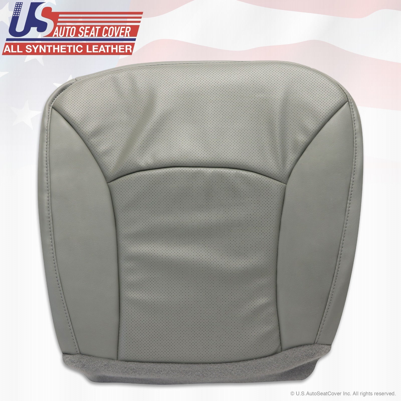 2004 2005 2006 2007 2008 Ford E350 Van Driver Bottom Perforated Vinyl Seat GRAY