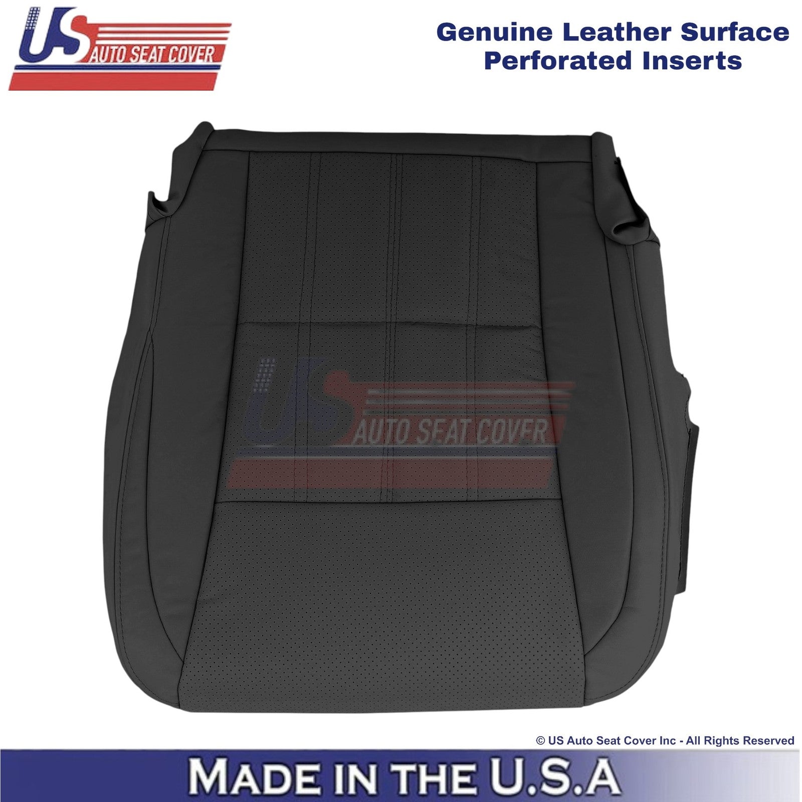 2016-2018 For Lexus ES 350 Genuine Leather Driver Bottom Replacement Cover Black