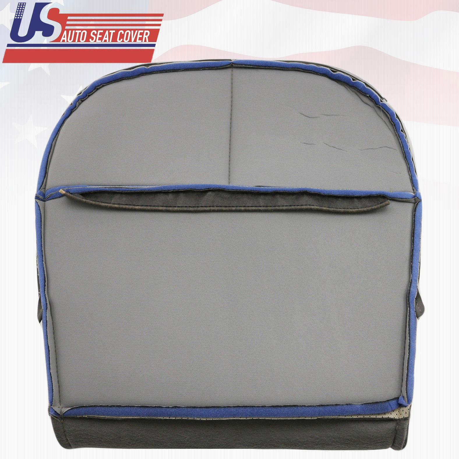 1992 1999 Ford E350 Cargo Van Driver Side Bottom Vinyl Seat Cover Gray