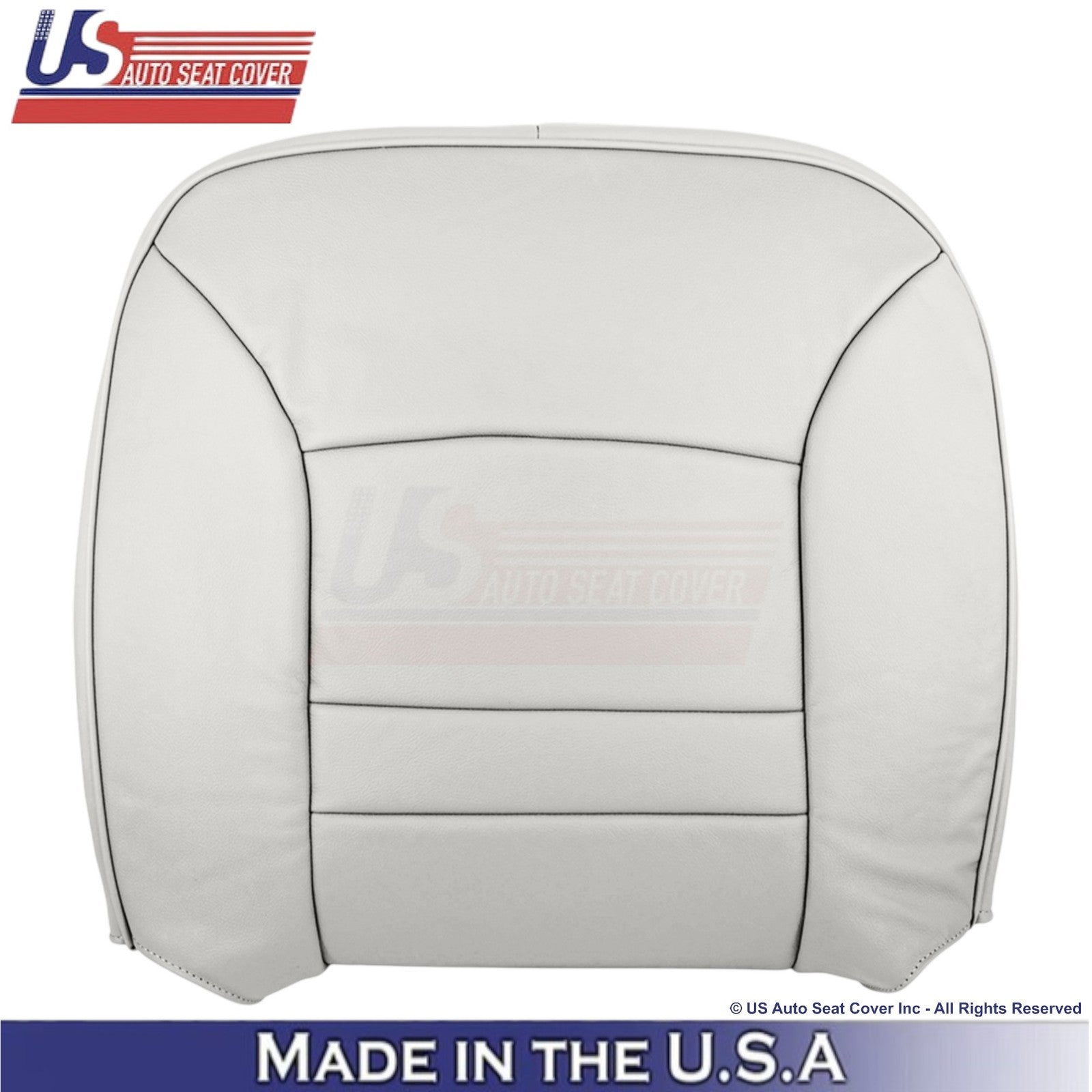 1998-2002 For Ford Crown Victoria Leatherette Driver Side Seat Covers White