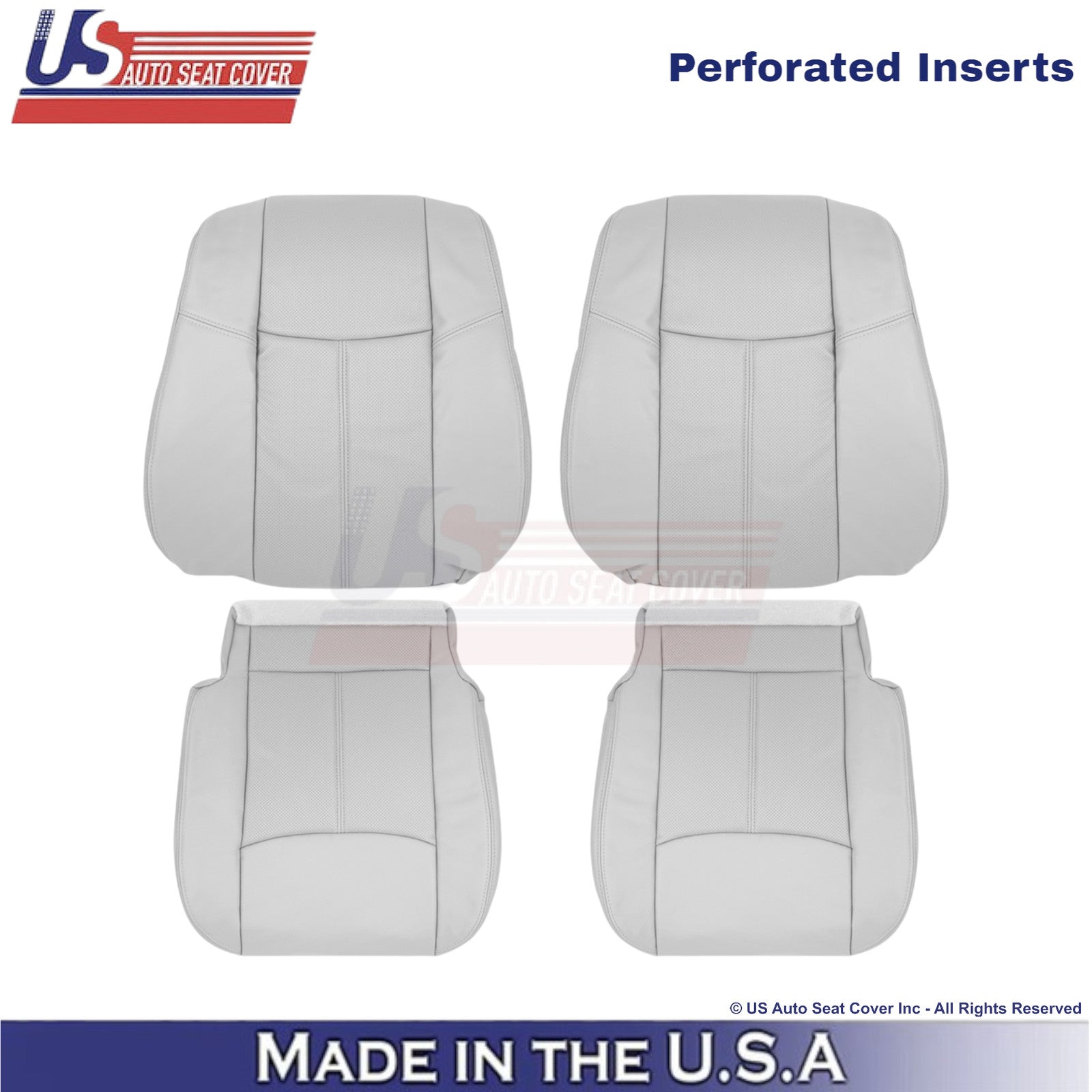 2013-2020 For Nissan Pathfinder Leather Front Replacement Seat Covers Gray