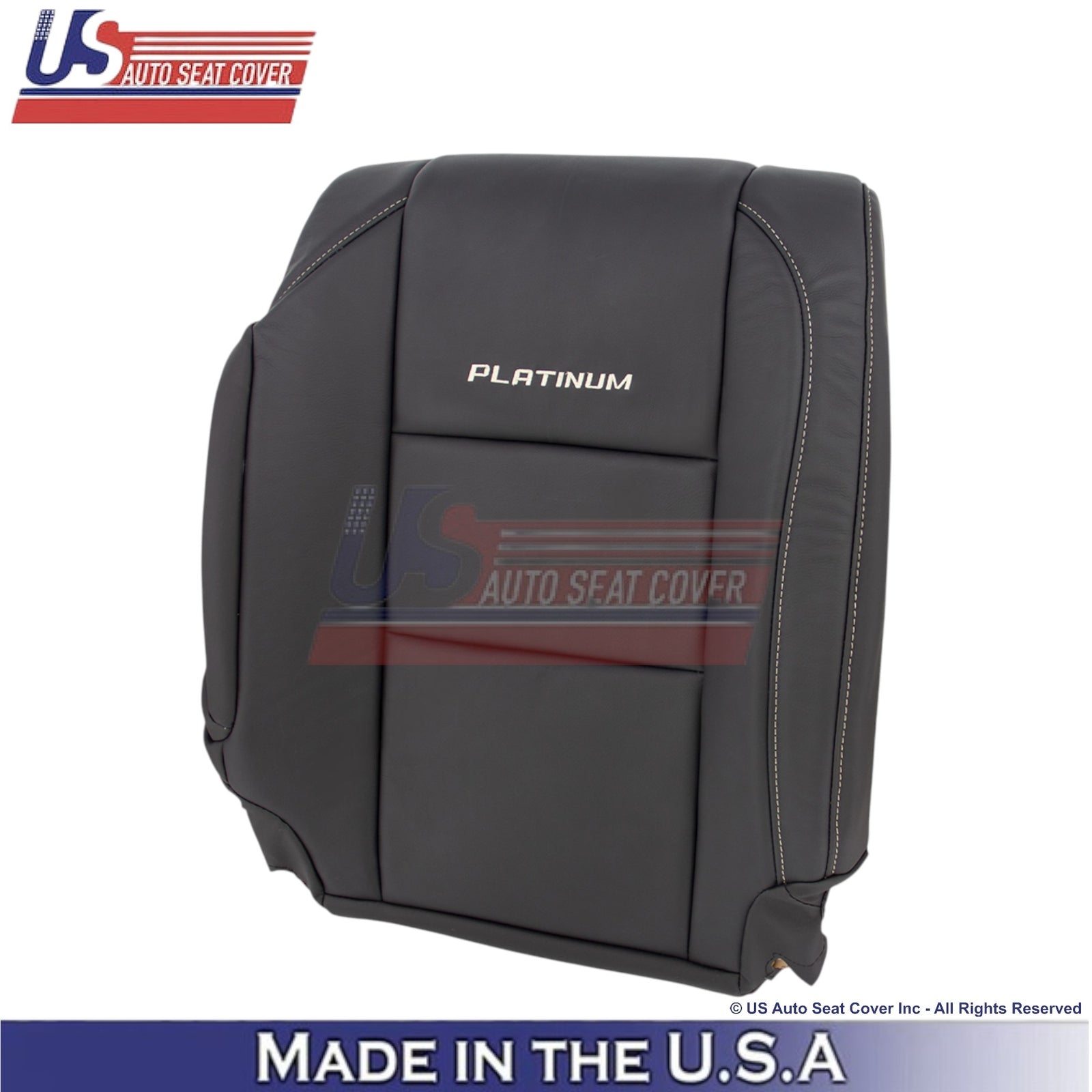 2010-2015 For Nissan Armada Platinum Genuine Leather Top Covers Dark Charcoal