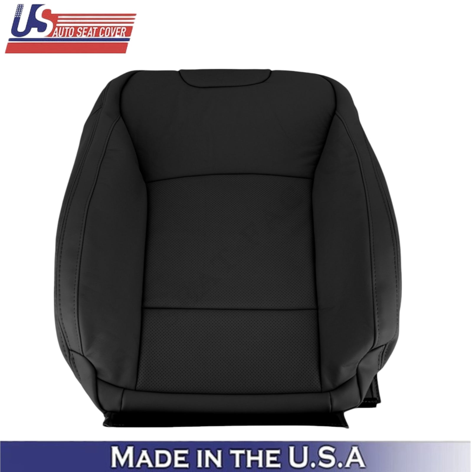 2015-2017 For Subaru Outback Leatherette Front Top Seat Covers Slate Black