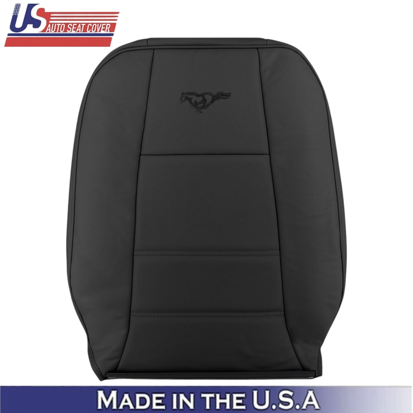 1999-2004 For Ford Mustang V6 Leatherette Front Replacement Covers Dark Charcoal