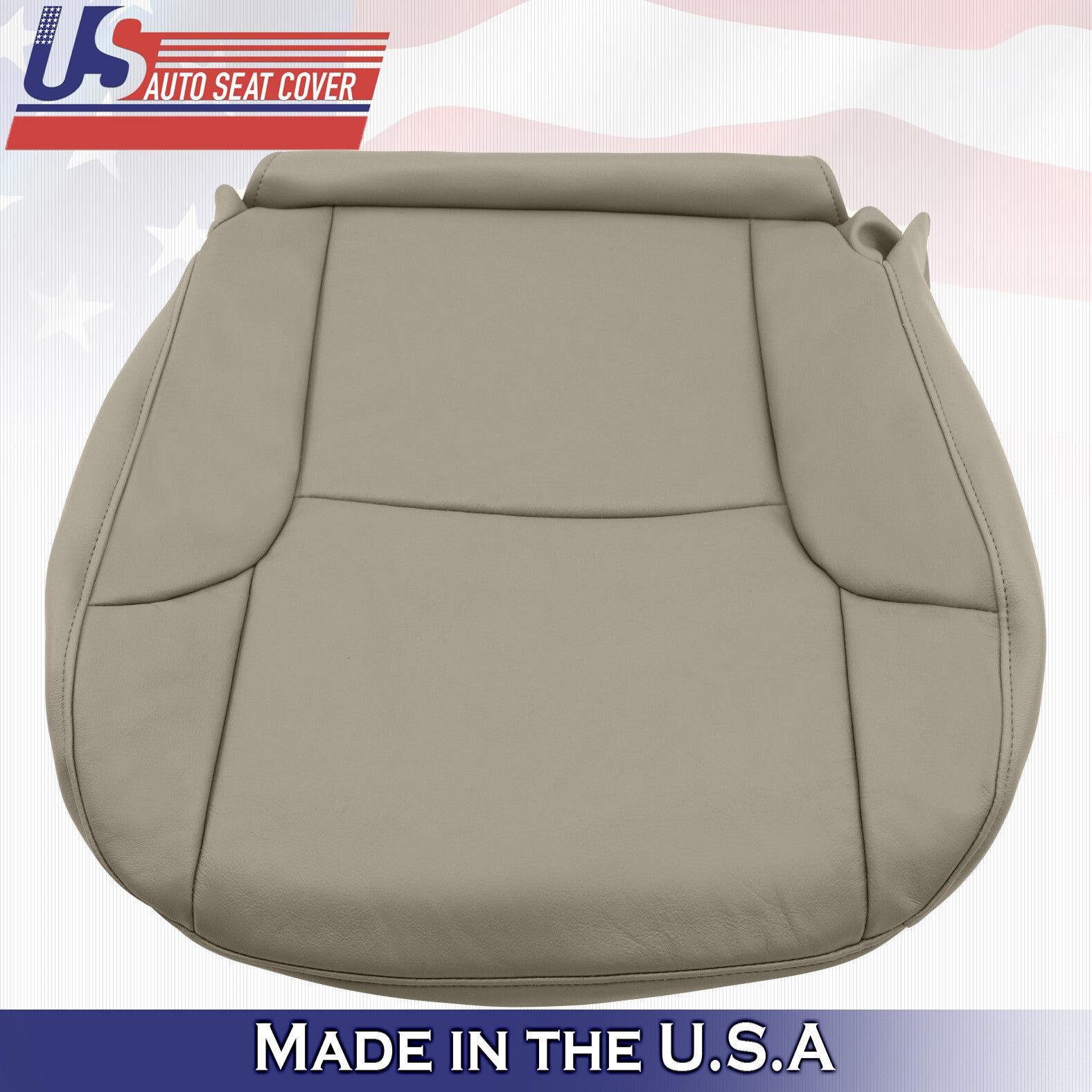 Fits 2003 - 2009 Toyota 4Runner Limited Driver Bottom Vinyl Seat Cover Color Tan