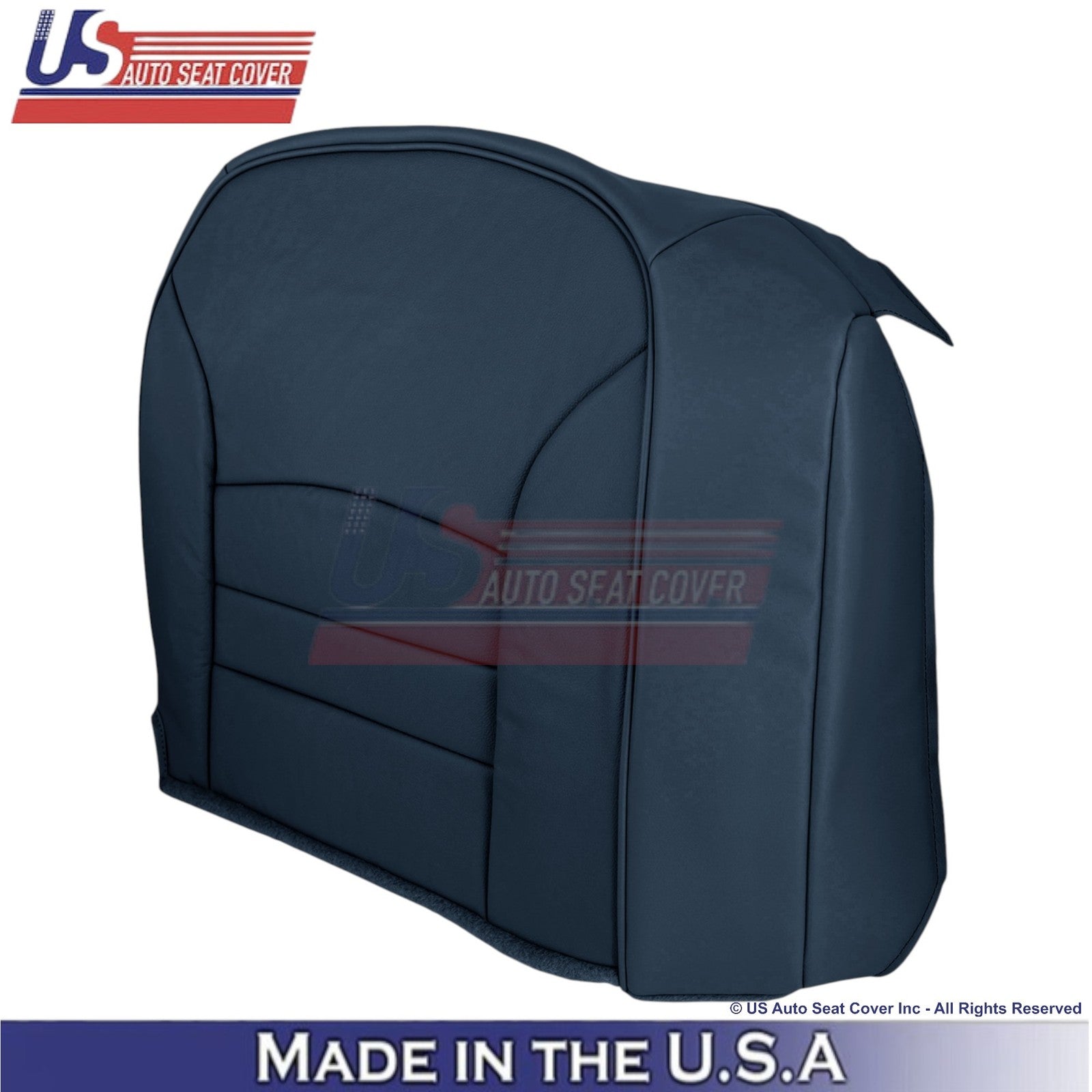 1998-2002 For Ford Crown Victoria Leatherette Driver Side Seat Covers Dark Denim