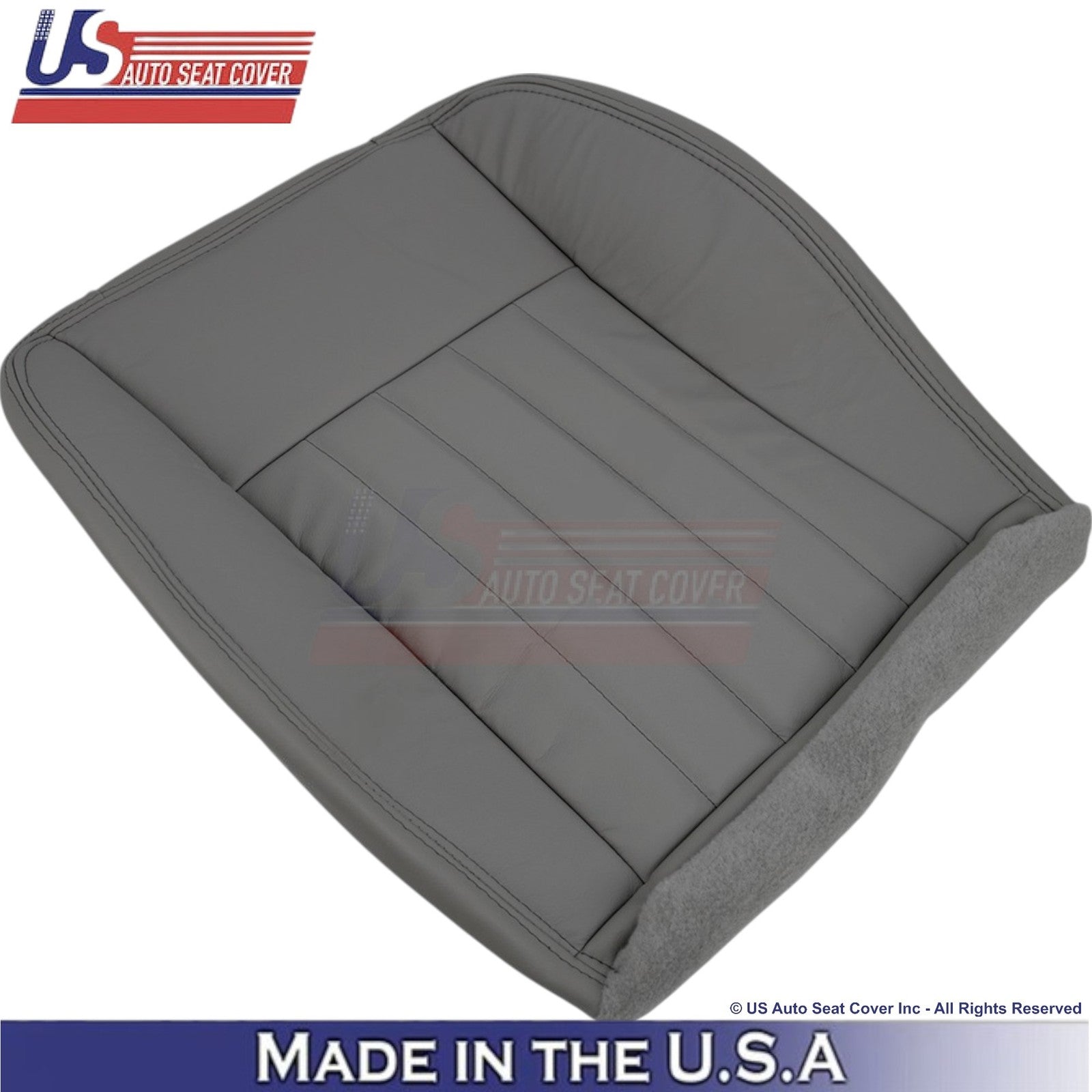 2005-2007 Fits Jeep Liberty Limited Bottom Genuine Leather Seat Covers Lt. Slate