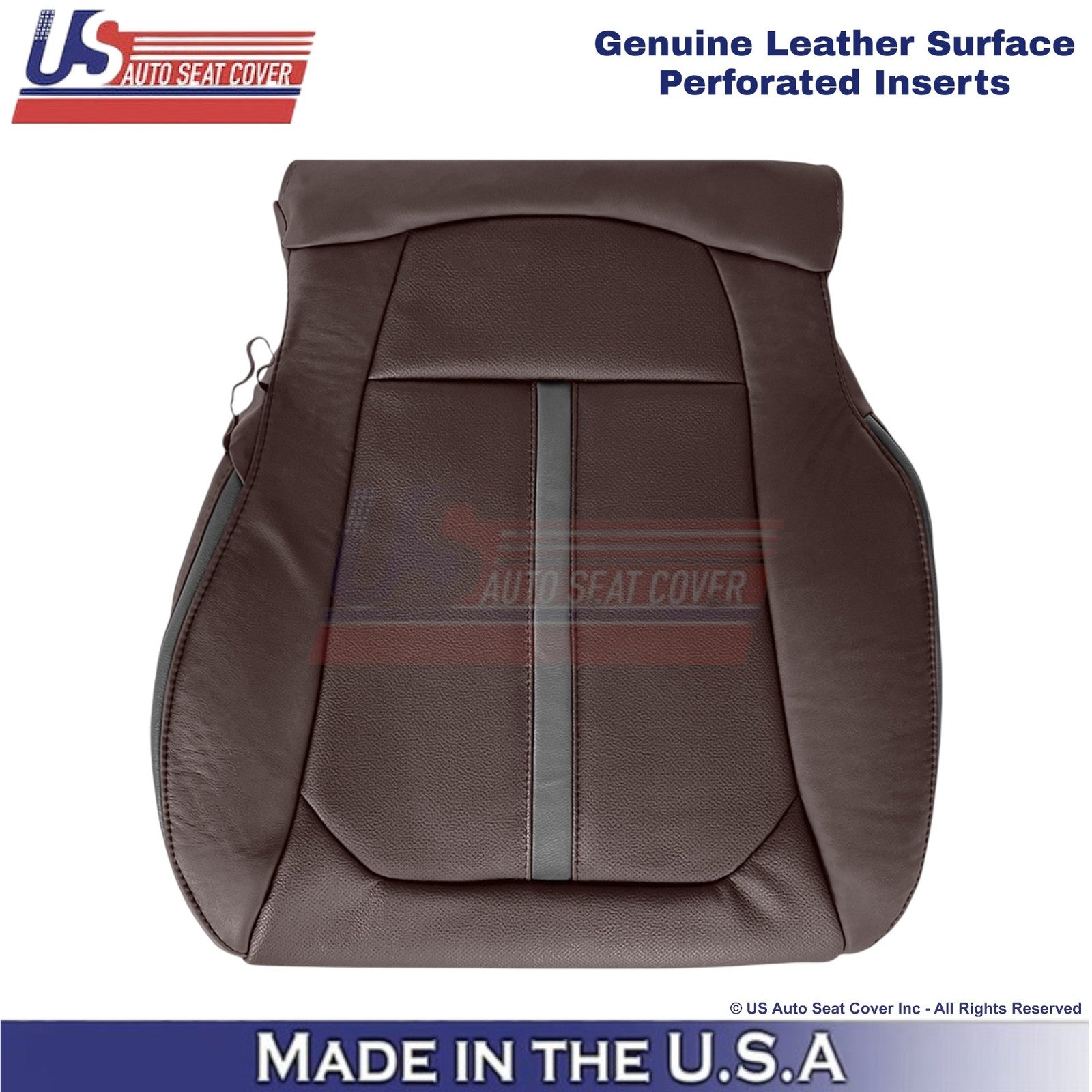 2015-2017 Fits Ford F150 Platinum Genuine Leather Driver Bottom Cover Brunello