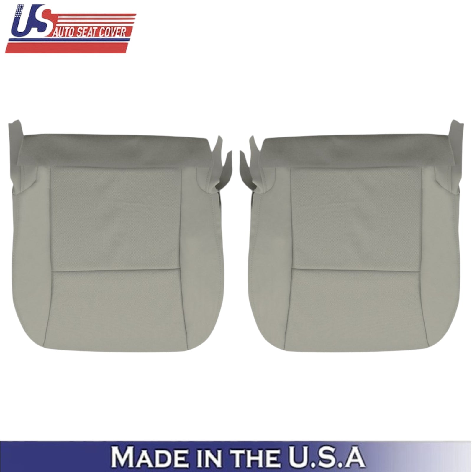 2010-2015 For Lexus RX350 RX450H Leatherette Front Bottom Seat Covers Light Gray