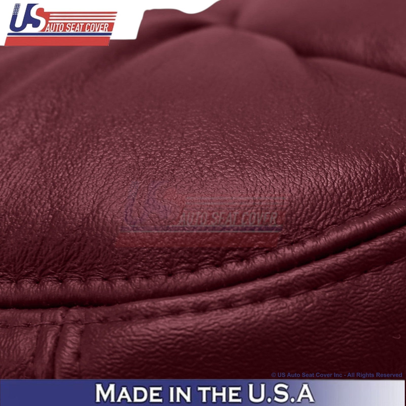 1995-1999 For Chevy Suburban Leatherette Driver Side Replacement Covers Ruby Red