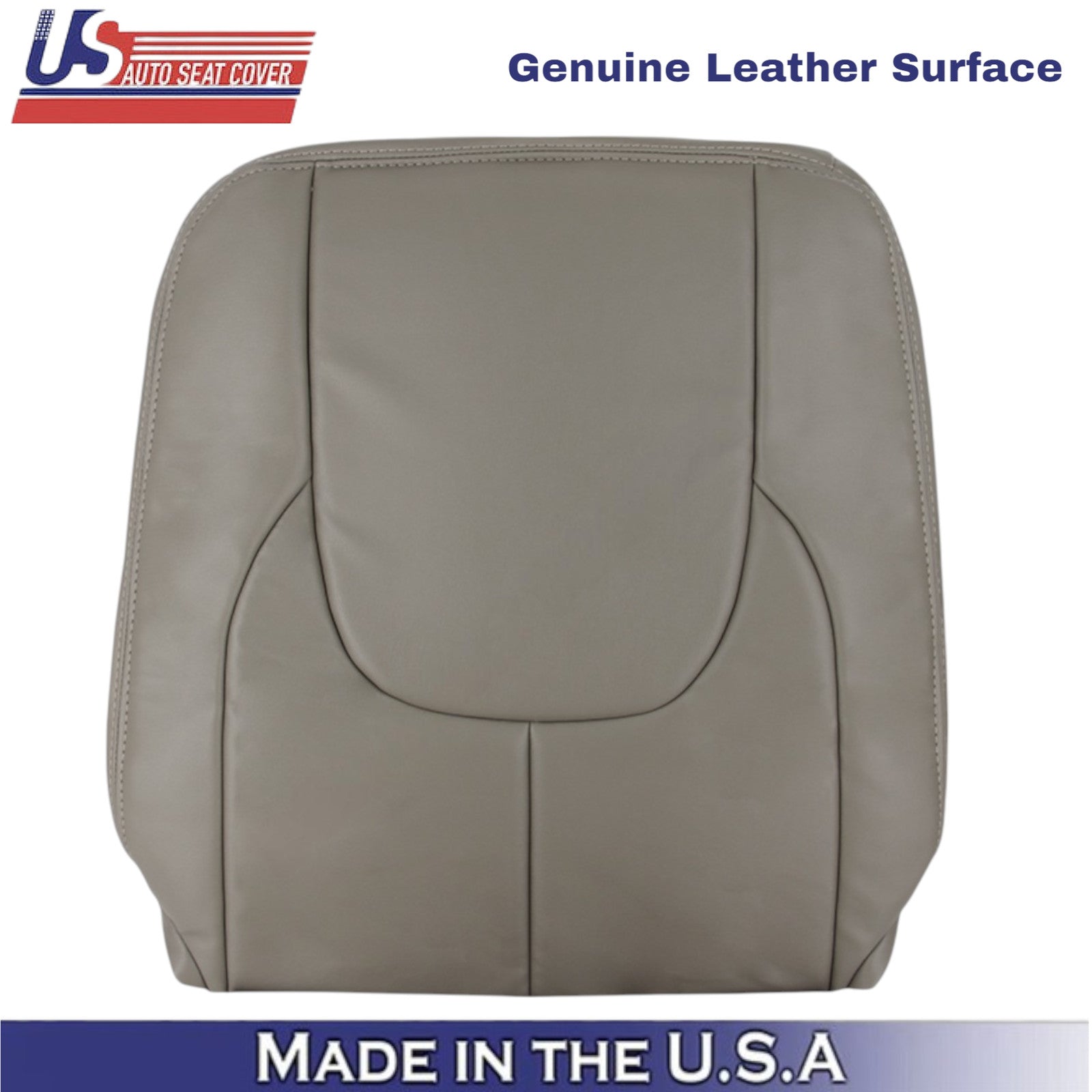 2002-2003 For Dodge Ram 1500 2500 Laramie Leather Driver Top Seat Cover Taupe