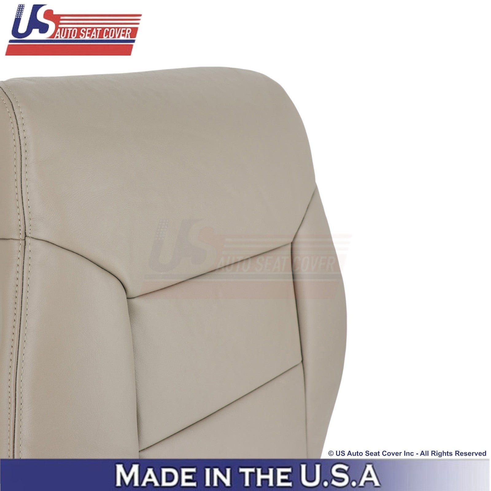 1998-2003 Fits Toyota Sienna Genuine Leather Front Replacement Covers Light Oak