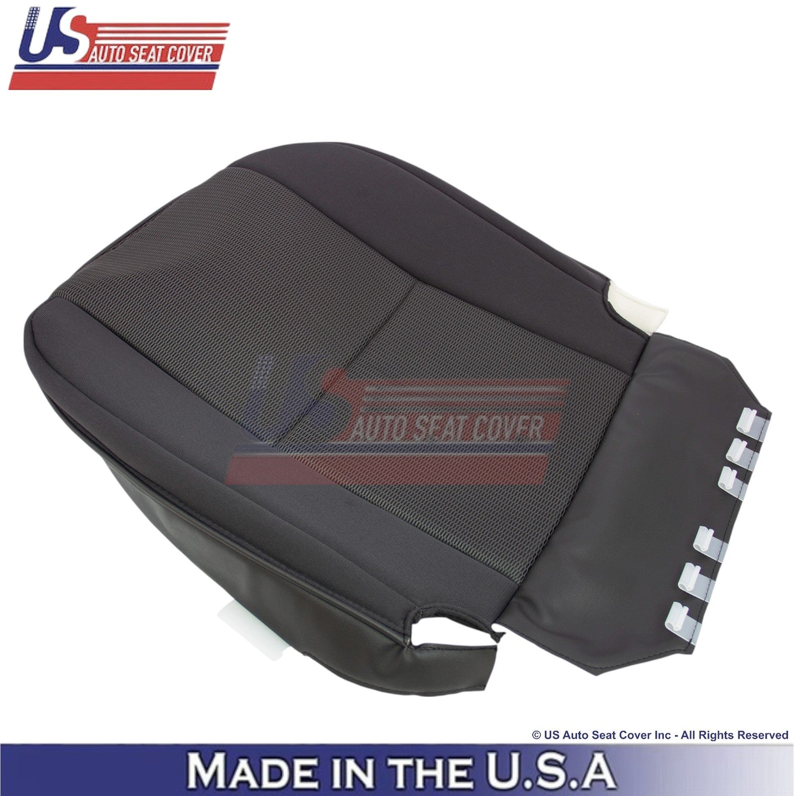 2007-2011 Fits Toyota FJ Cruiser Cloth Front Bottom Seat Covers Dark Graphite