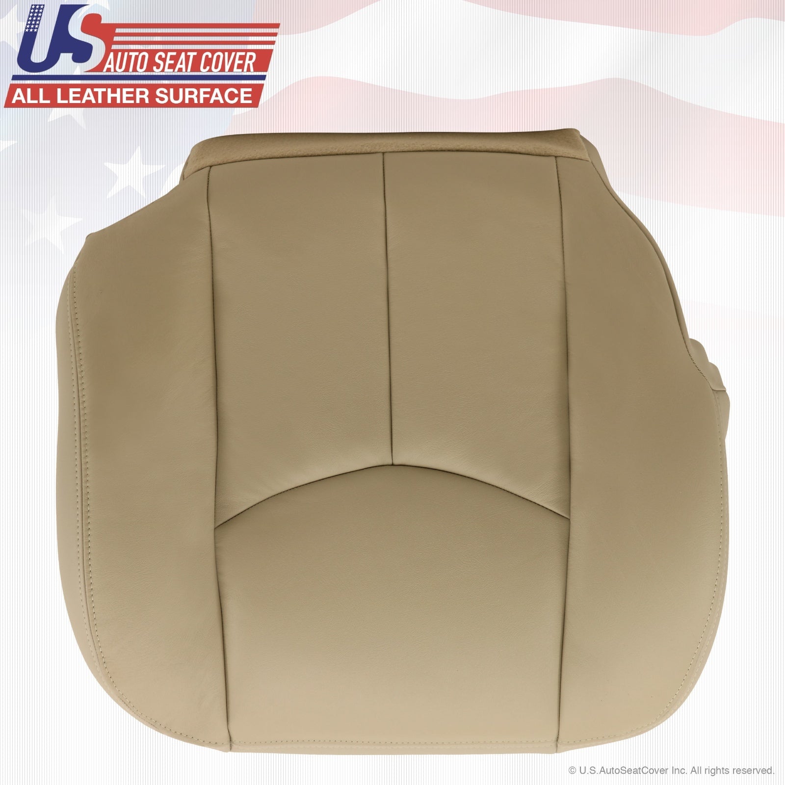 2003 to 2006 Tahoe Suburban Yukon Passenger Bottom Leather Seat Cover Shale Tan