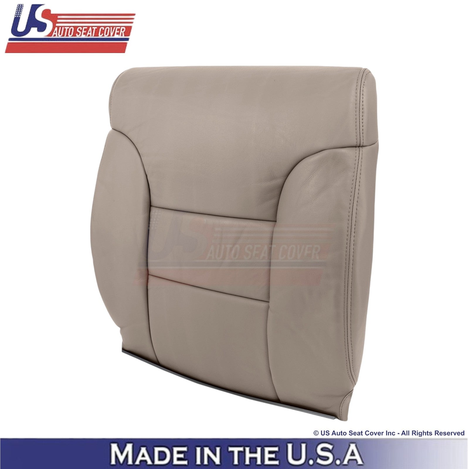 1995-1999 For Chevy Suburban Genuine Leather Driver Side Seat Covers Med Neutral