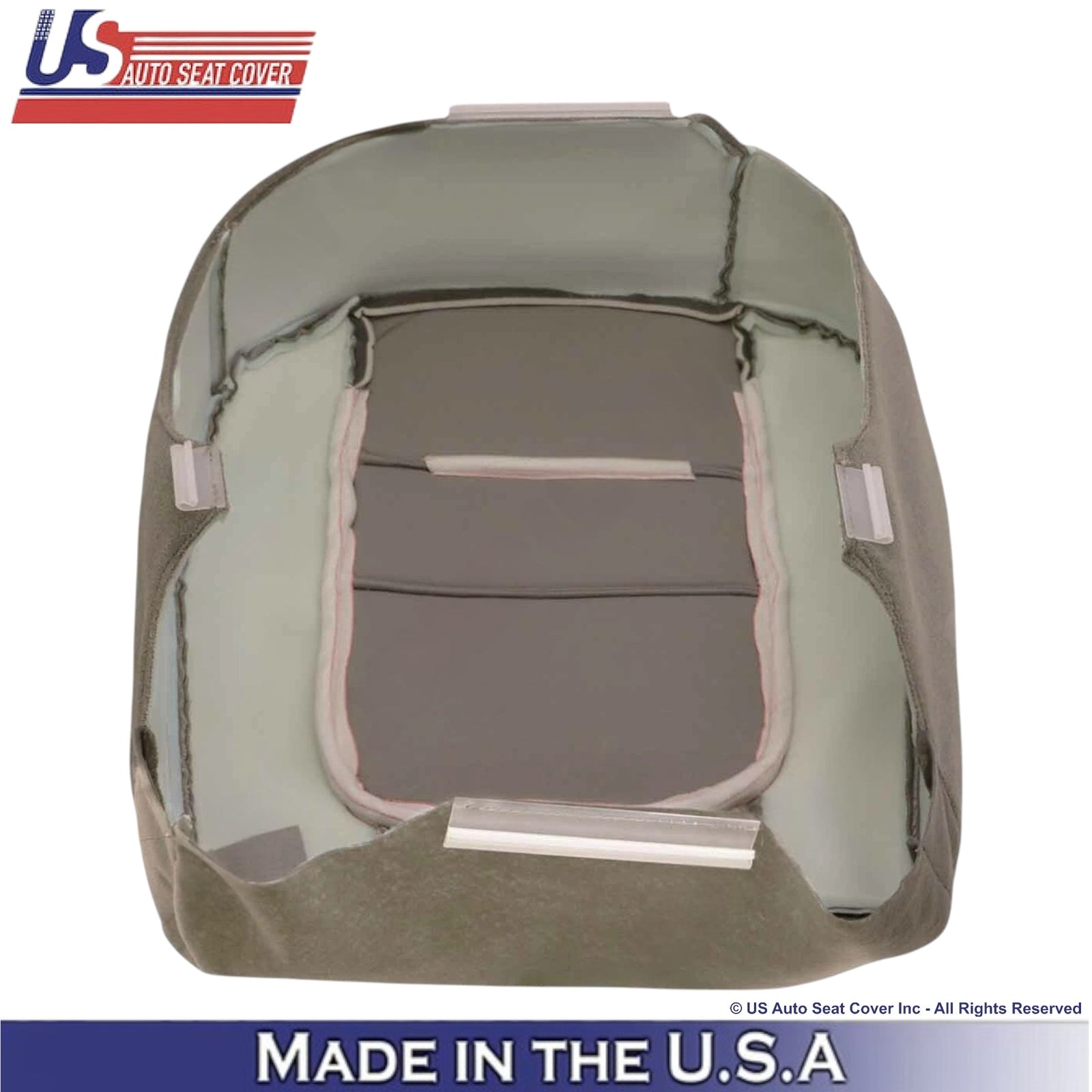 2001 For Ford F-250 XLT Crew-Cab Cloth Driver Bottom Seat Cover med. Parchment