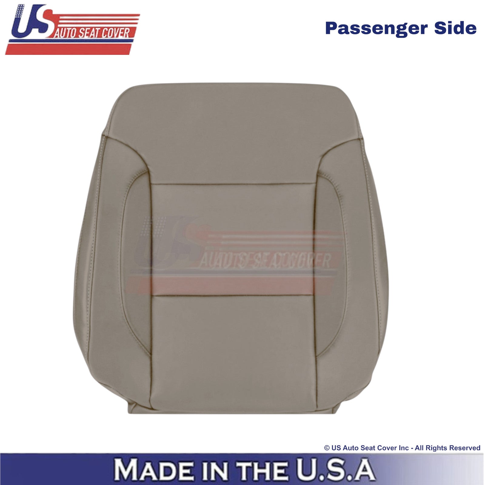 2014-2019 For Chevy Silverado 1500 LT Leatherette Passenger Top Cover Dune Tan