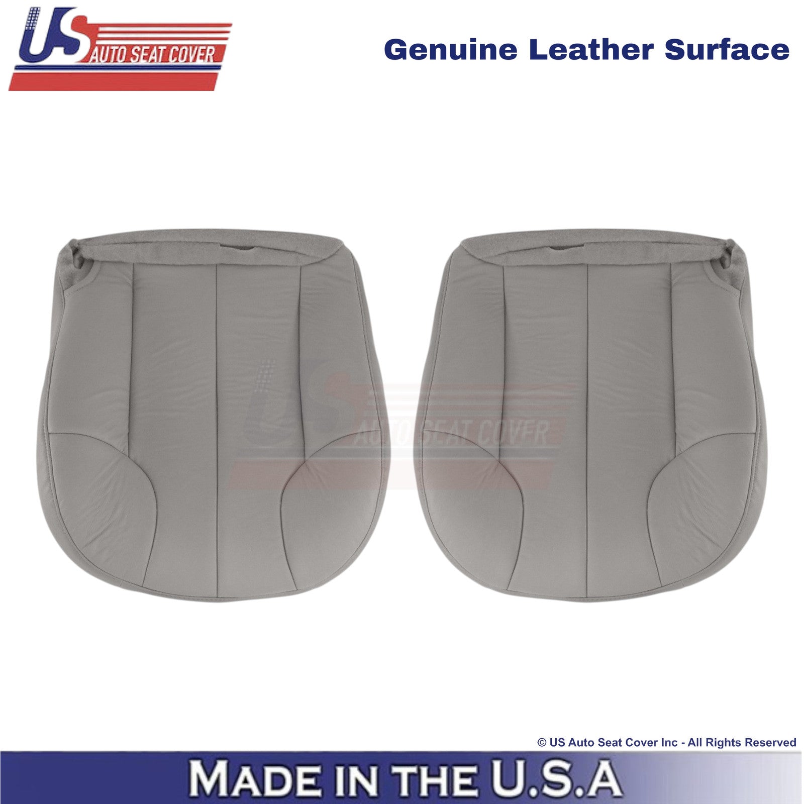 1999-2001 For Jeep Grand Cherokee Genuine Leather Bottom Seat Covers Taupe