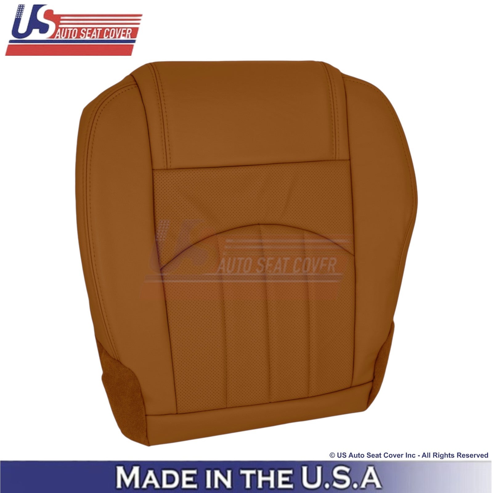 2013-2014 Fits Chevy Traverse Leatherette Perforated Front Seat Covers Mojave