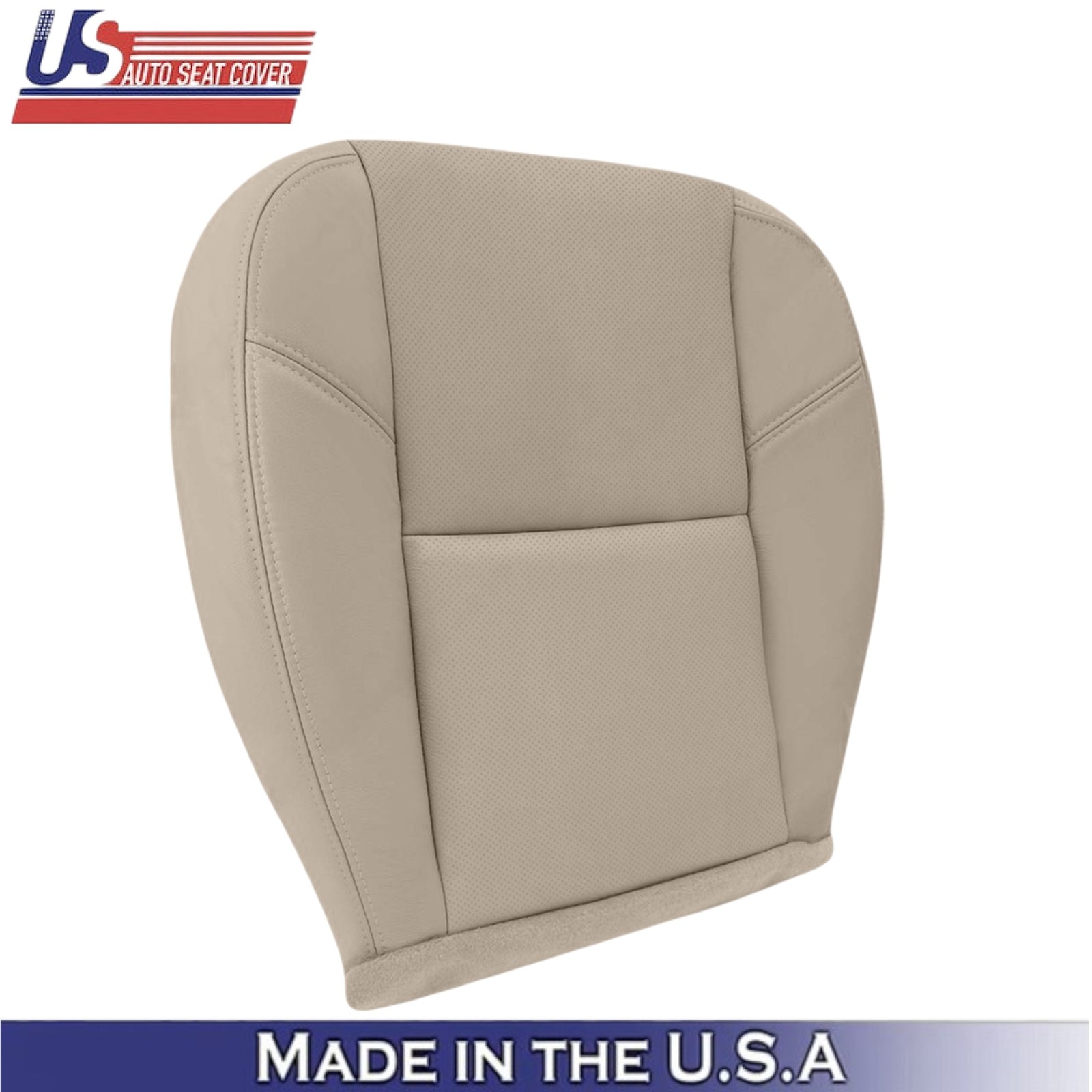 2012-2014 For Chevy Silverado 1500 LTZ Leatherette Bottom Seat Covers Tan