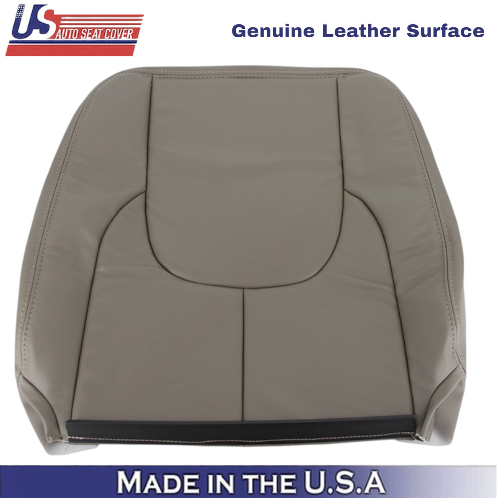 2002-2003 For Dodge Ram 1500 2500 Laramie Leather Driver Top Seat Cover Taupe