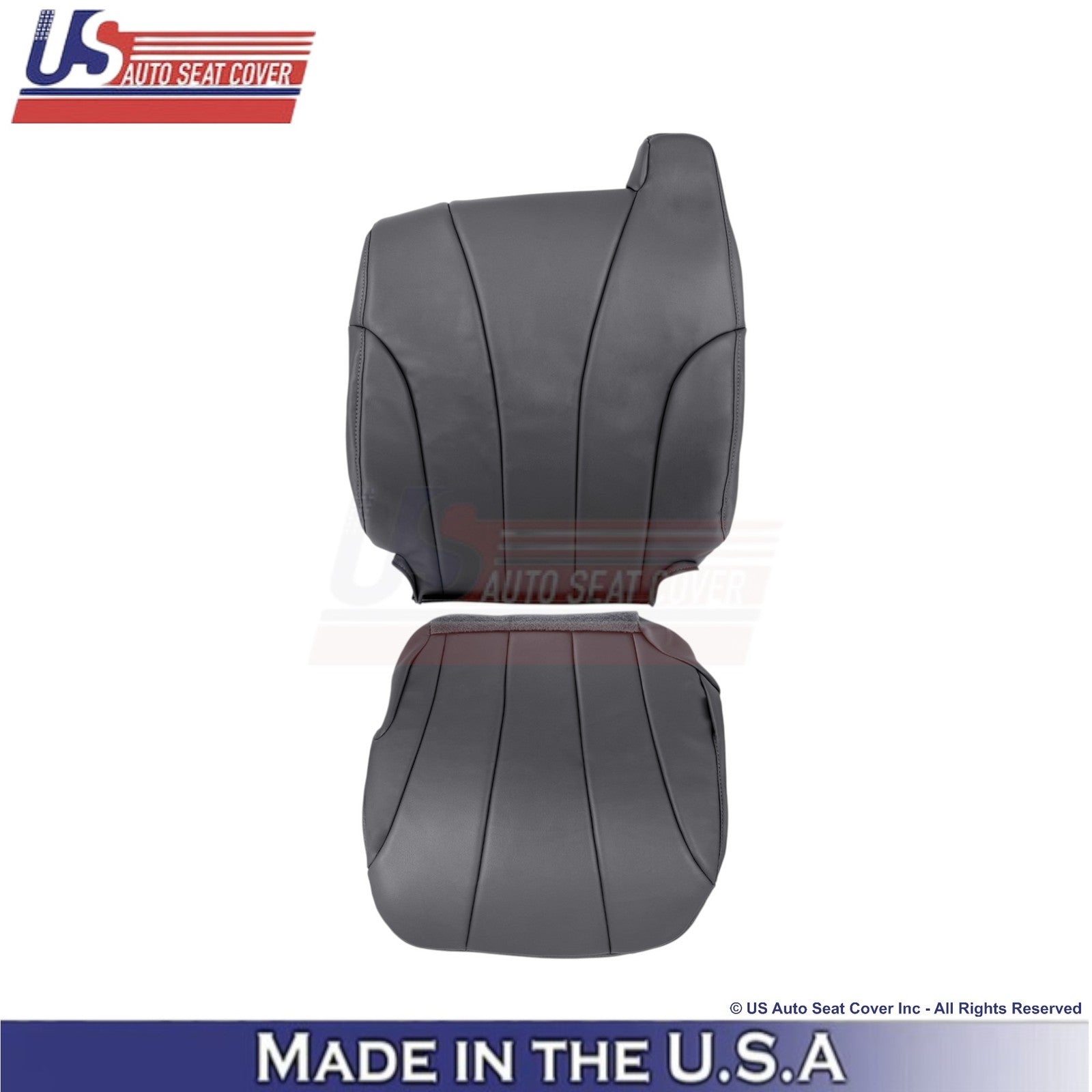 1999-2002 For Chevy Silverado W/T Leatherette Driver Side Covers Dark Graphite