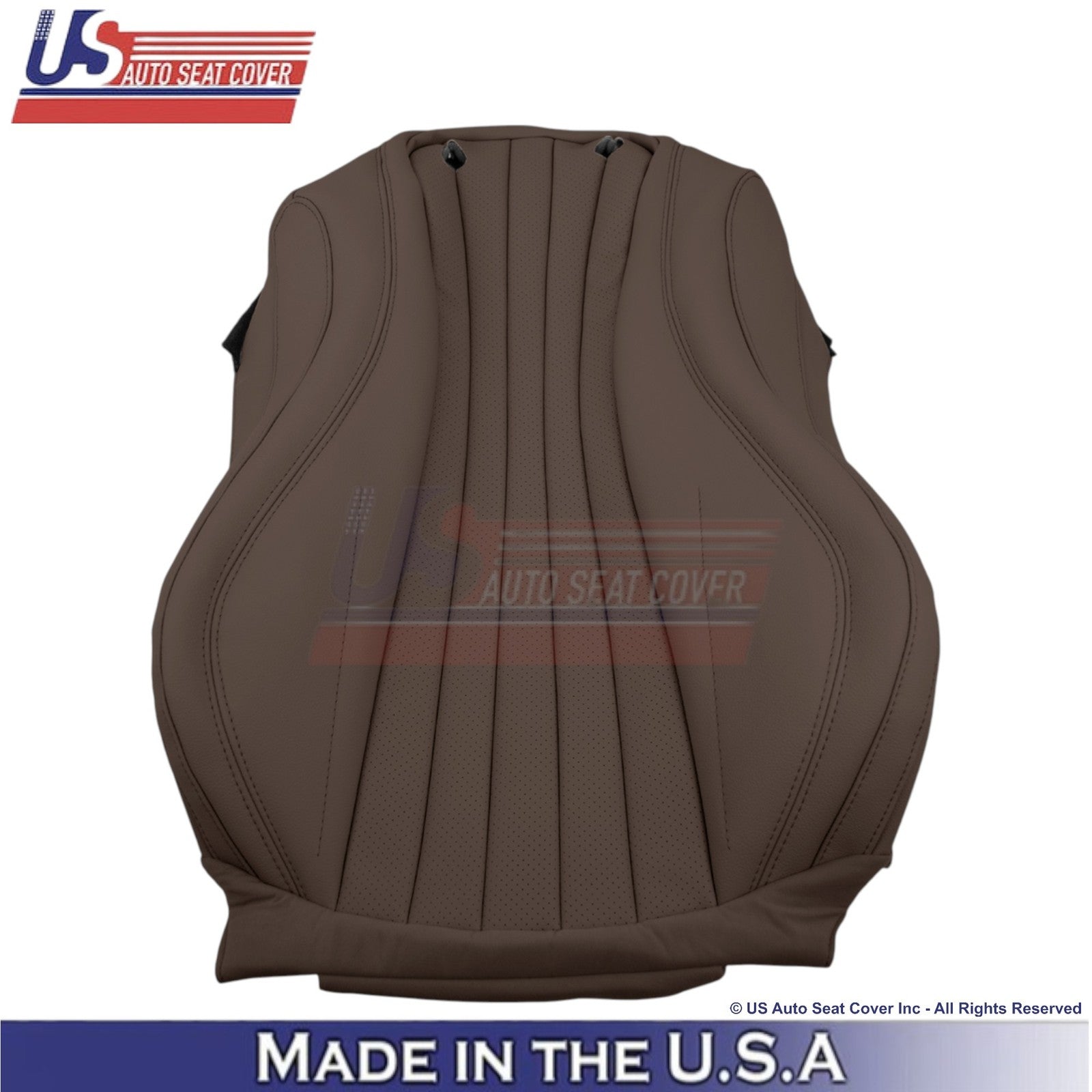 2017-2023 Fits Mercedes Benz E-Class Leather Front Replacement Covers Nut Brown