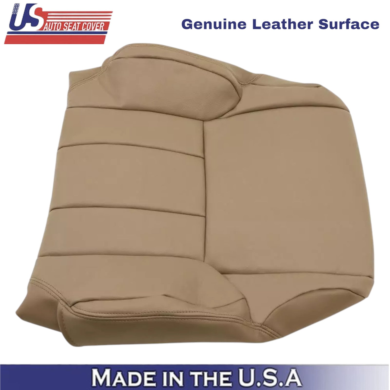 1996-2002 For Toyota 4Runner Limited Leather Driver Top Seat Cover Oak Tan