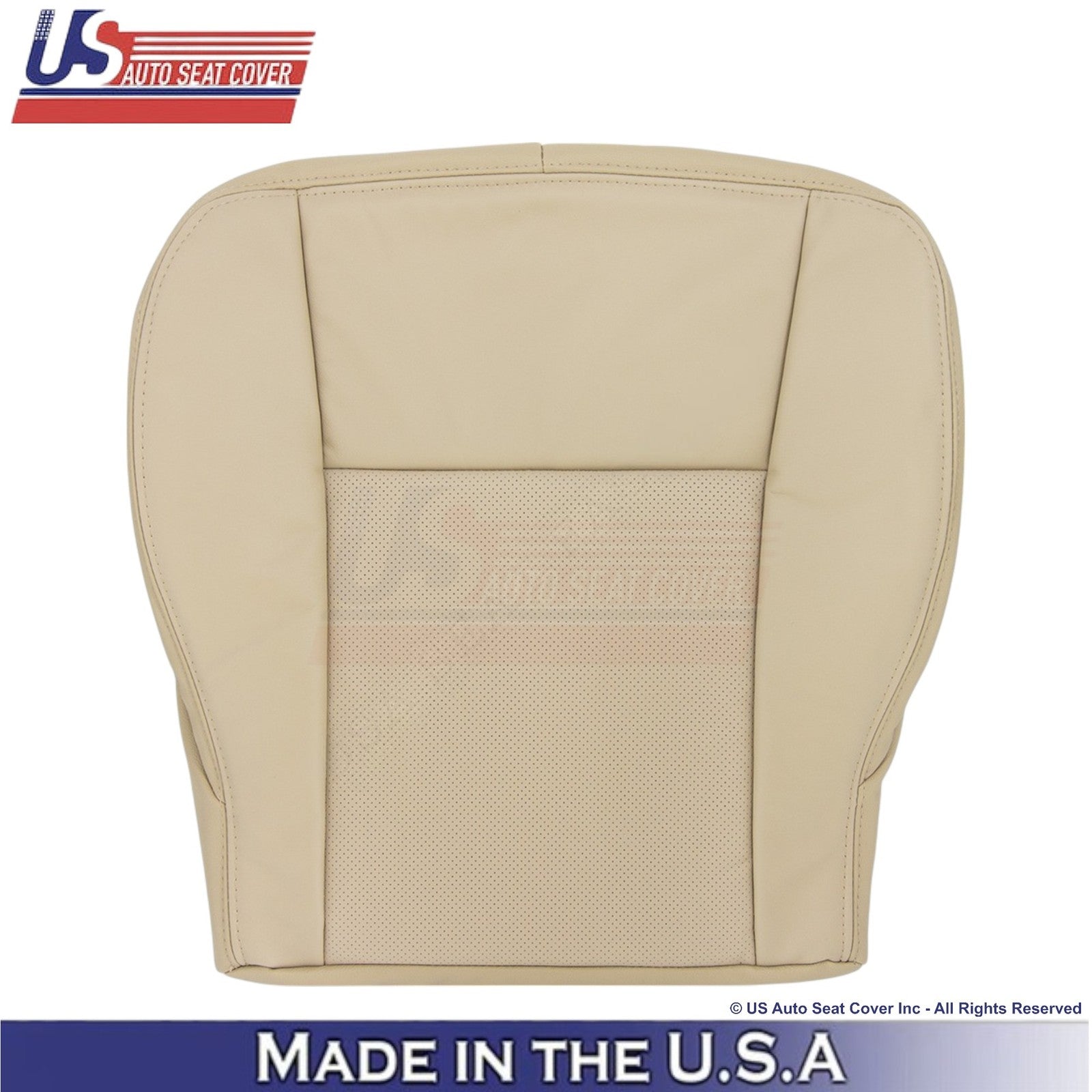 2003-2007 Fits Cadillac CTS Driver Top & Bottom OEM Replacement Seat Covers Tan