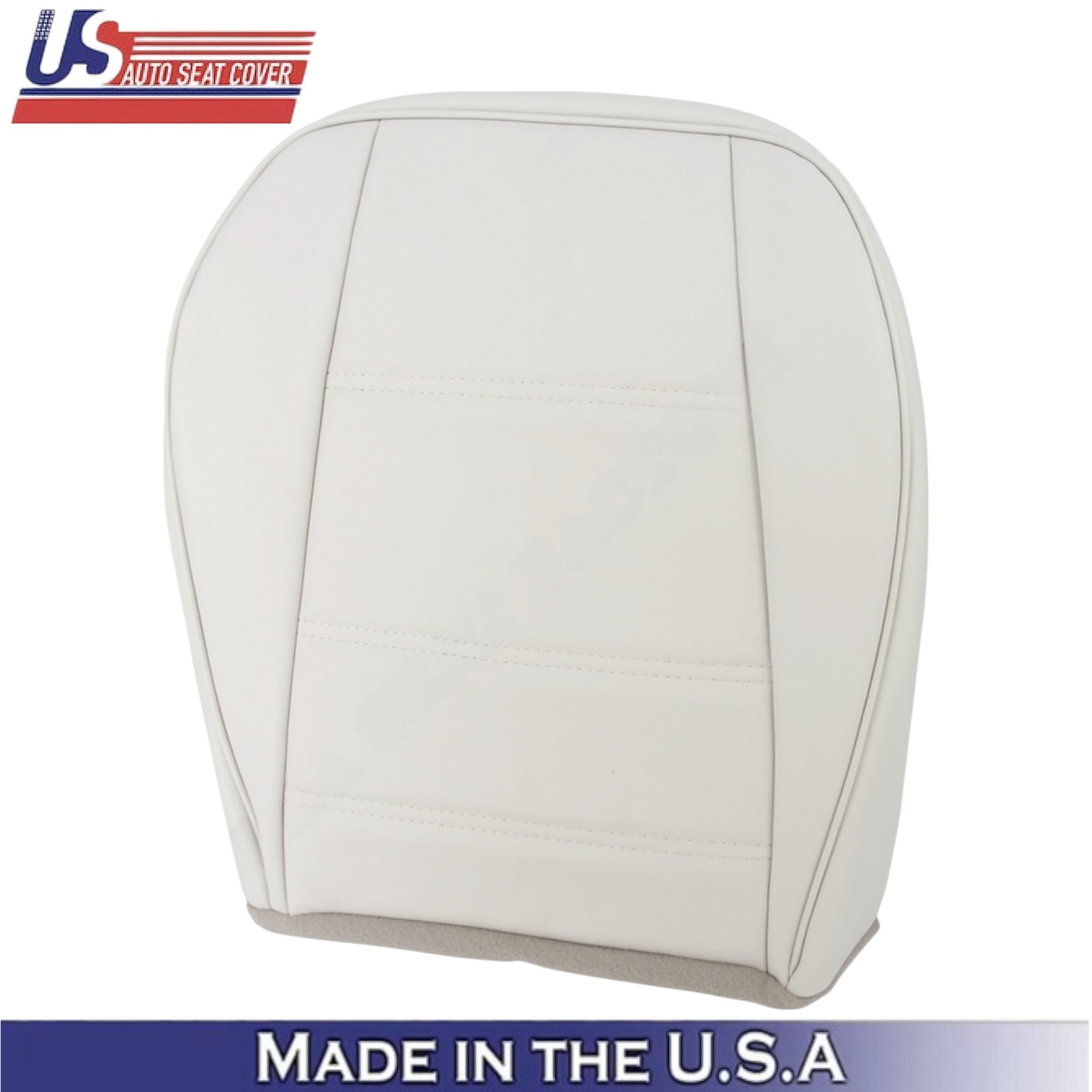 1999-2004 For Ford Mustang V6 Leatherette Driver Side Seat Covers Oxford White