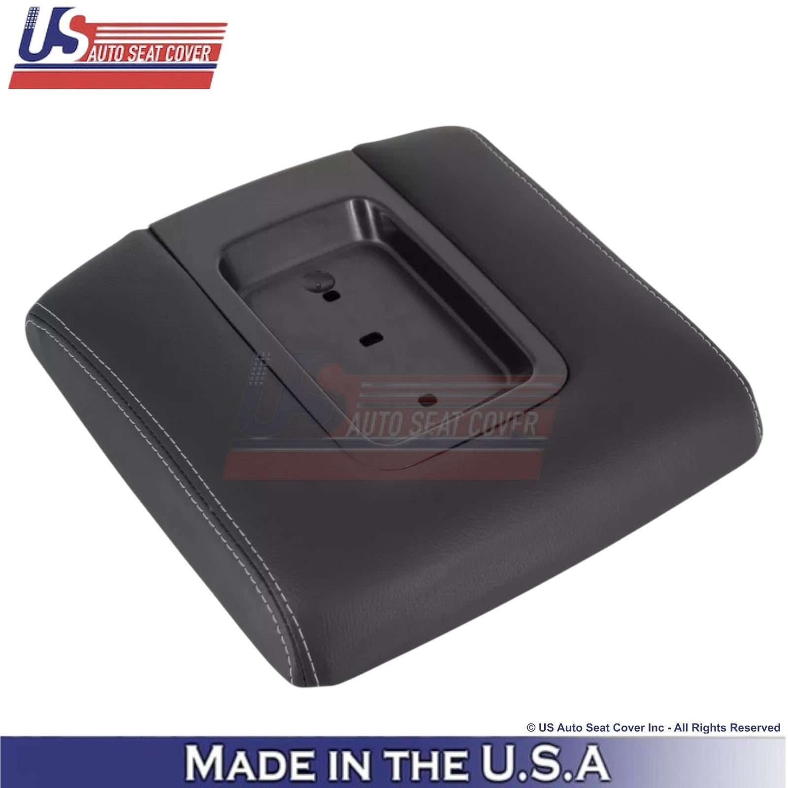 2015-2020 Fits Chevy Suburban Leatherette Center Console Lid Cover Jet Black