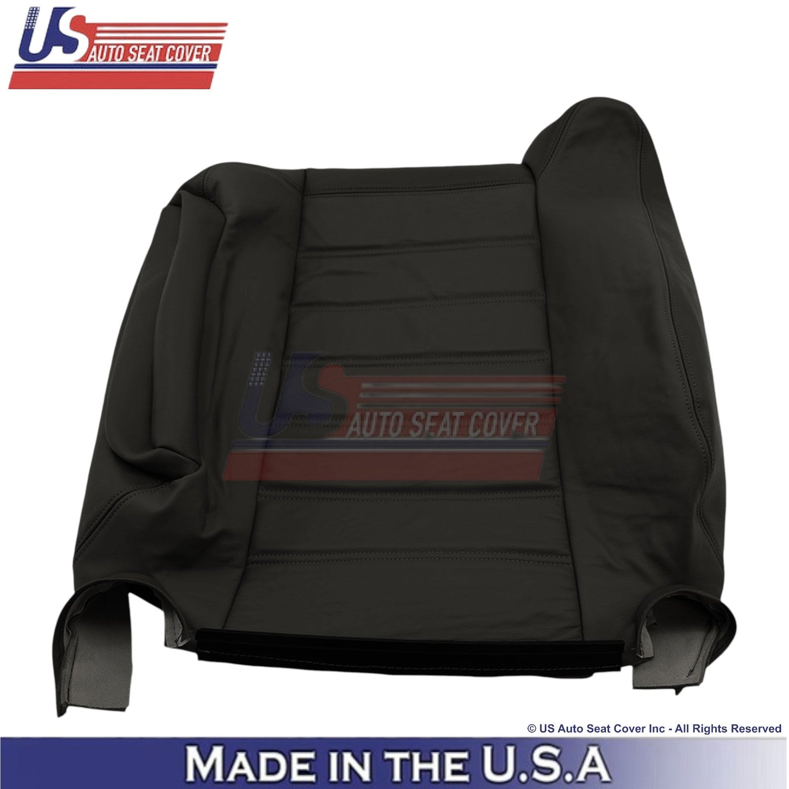 2003-2007 For Hummer H2 Genuine Leather Front Top Replacement Covers Ebony Black