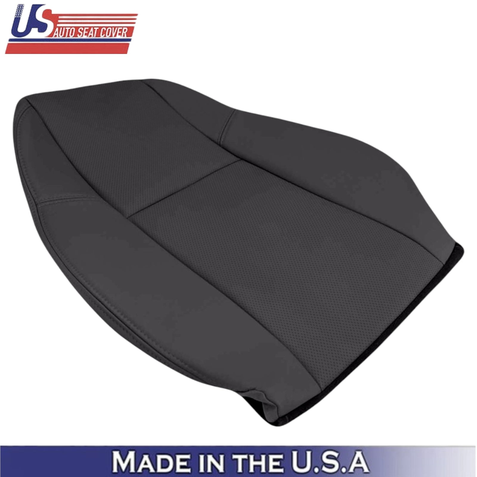 2007-2014 For Cadillac Escalade Genuine Leather Passenger Top Seat Cover Ebony