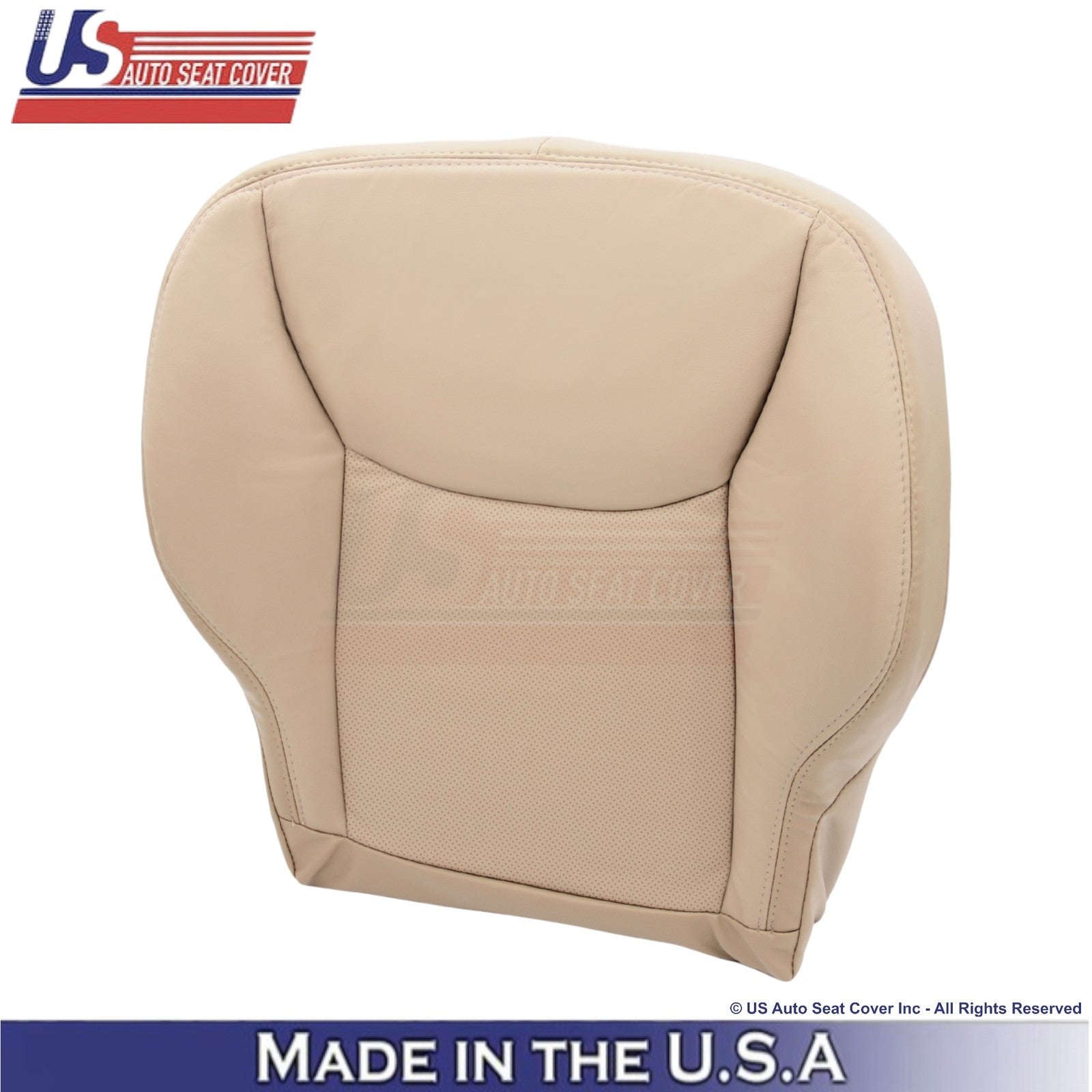 2002-2006 Fits Mercedes-Benz S-Class Leather Half Perf. Front Bottom Covers Java