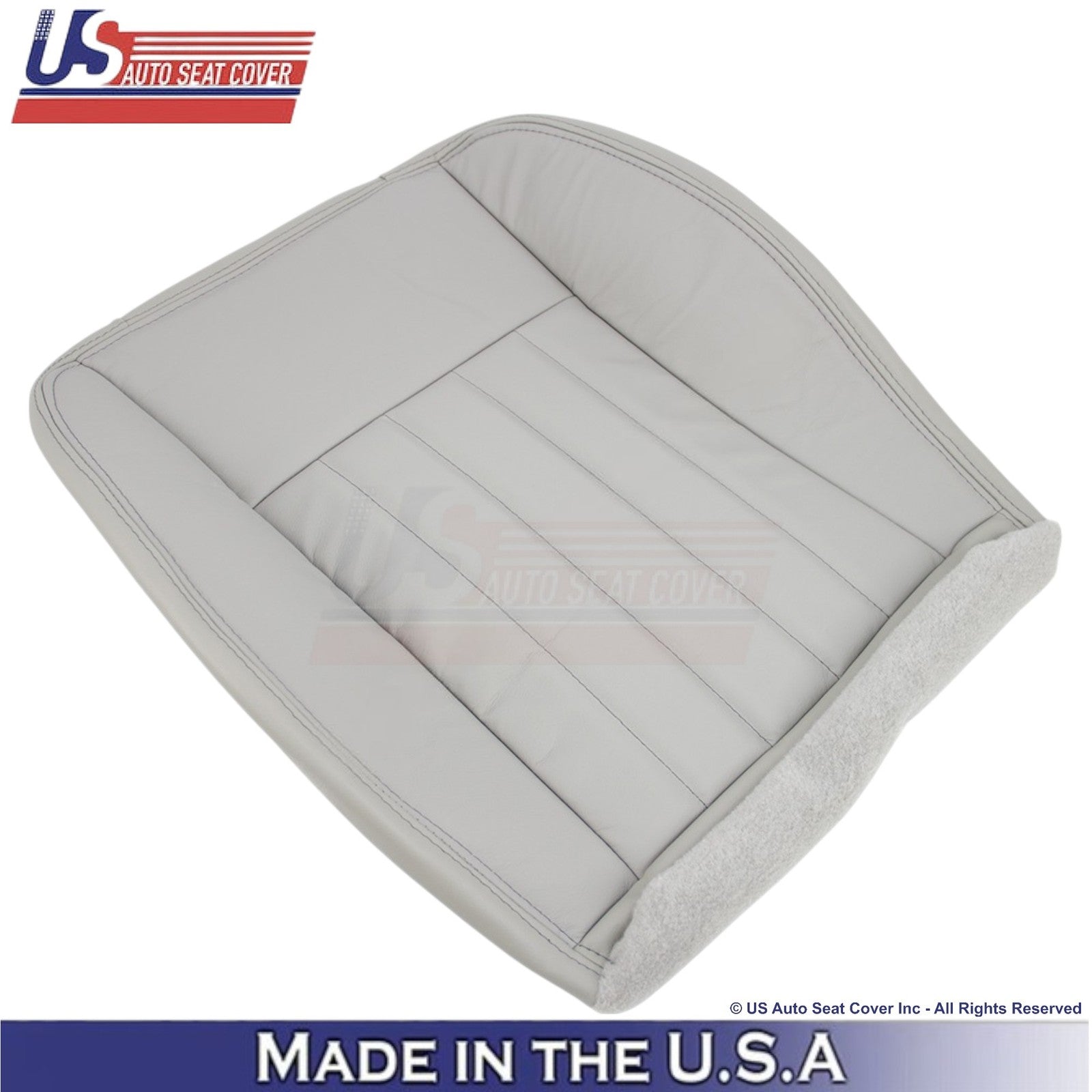 2005-2007 Fits Jeep Liberty Limited Passenger Genuine Leather Covers Graystone