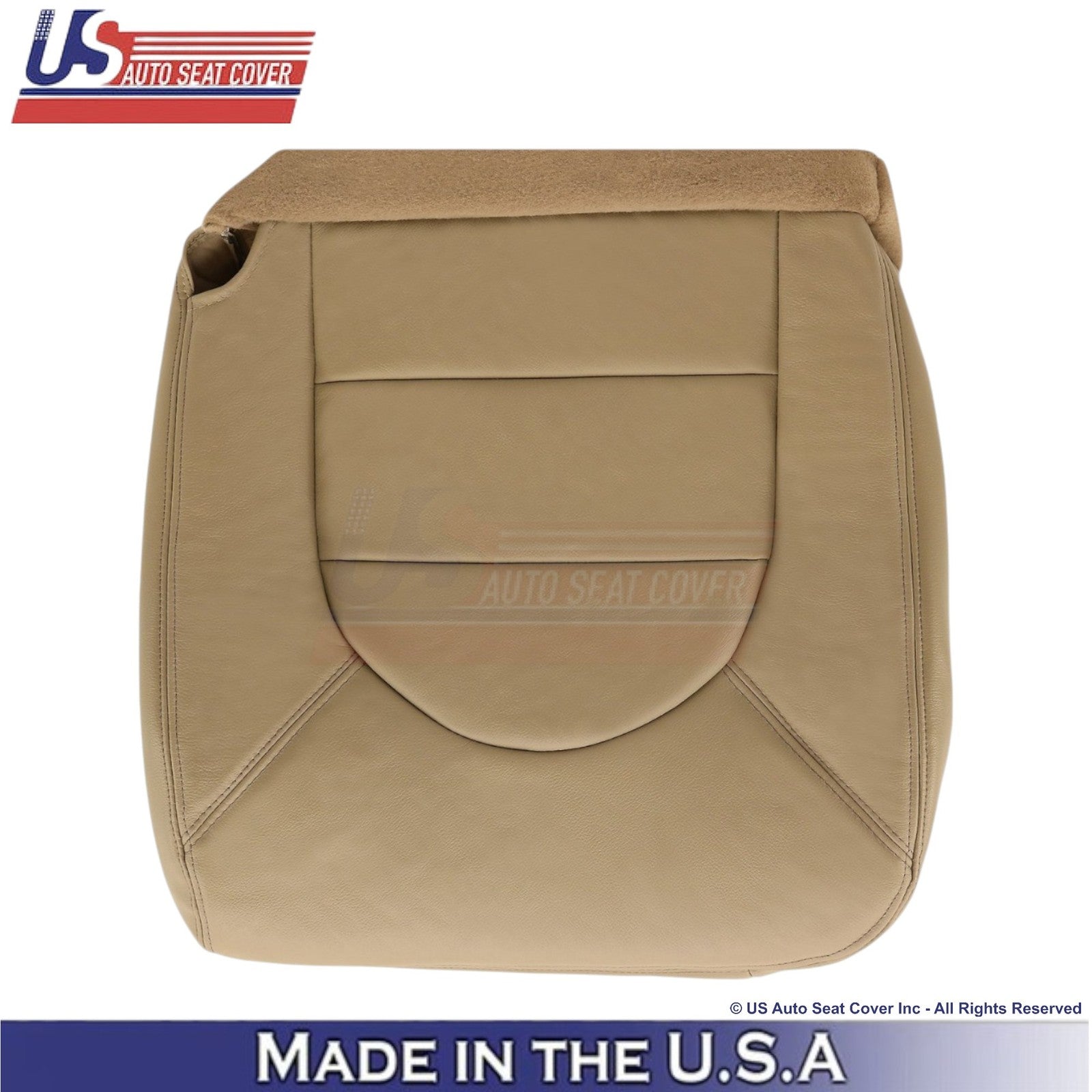 1998-2000 For Ford F250 Lariat Super Duty Leatherette Driver Covers Prairie Tan