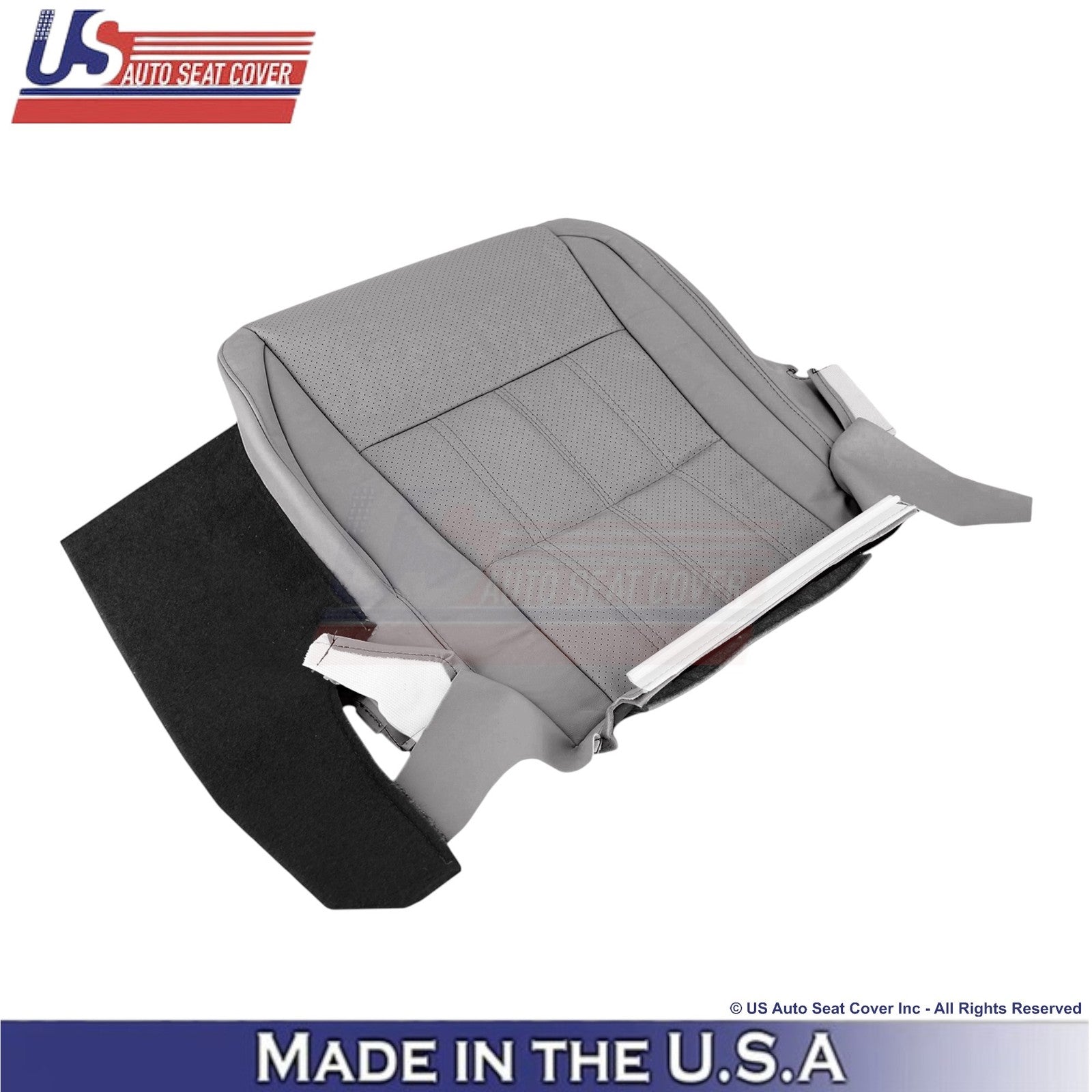 2016-2018 Fits Lexus ES 350 Leatherette Passenger Side Seat Covers Stratus Gray