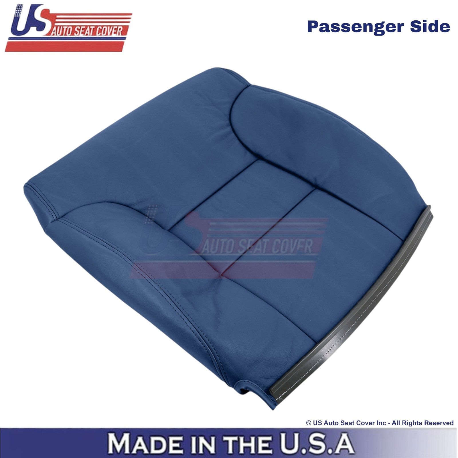 1995-1999 Fits Chevy Suburban Leatherette Passenger Top Seat Cover Navy Blue