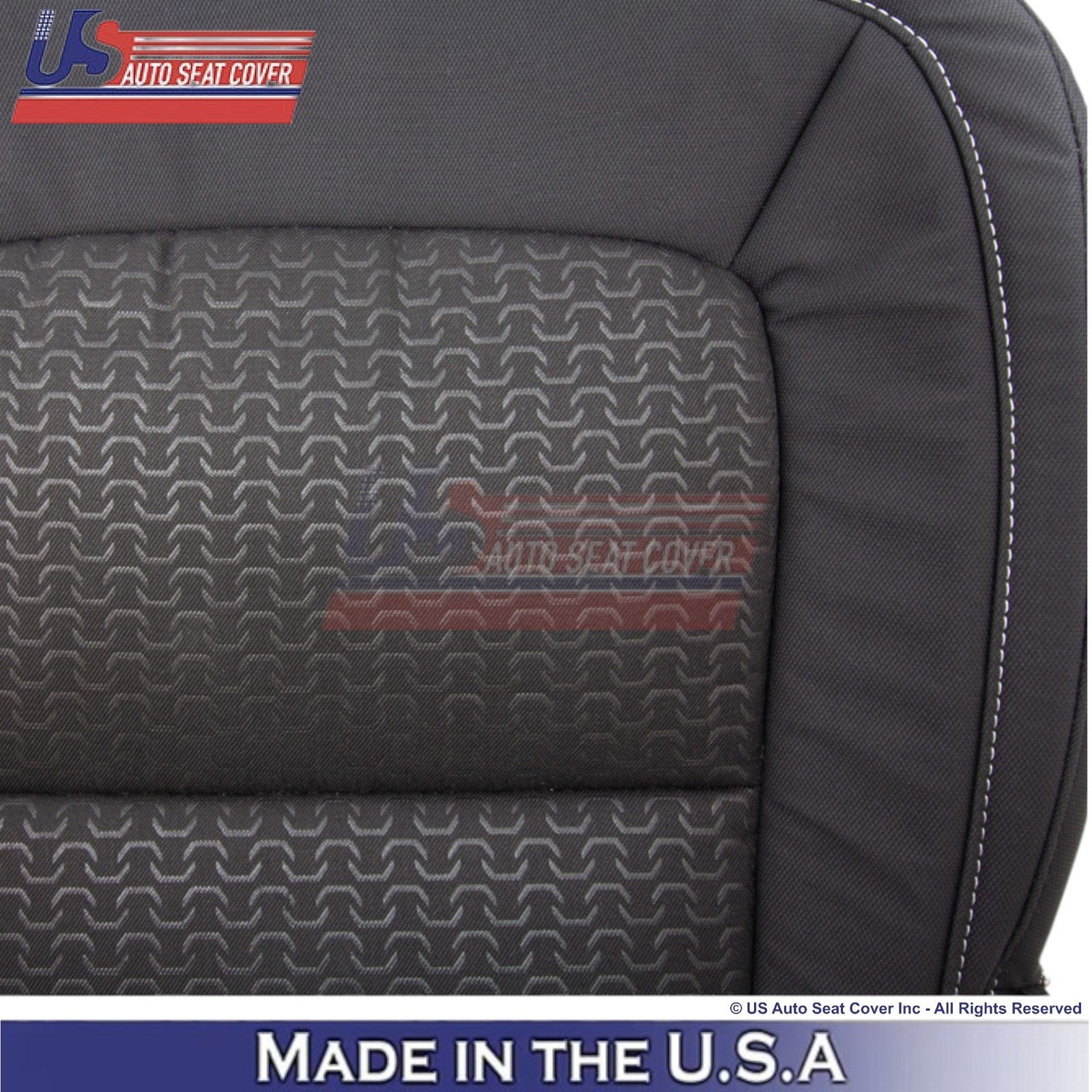 2015-2022 Fits GMC Canyon SLE SLT Front Bottom Cloth Seat Covers Jet Black