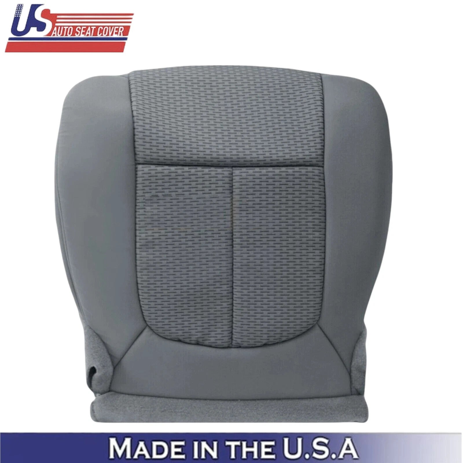 2011-2016 For Ford F250 F350 F450 XLT Cloth Driver Bottom Seat Cover Steel Gray