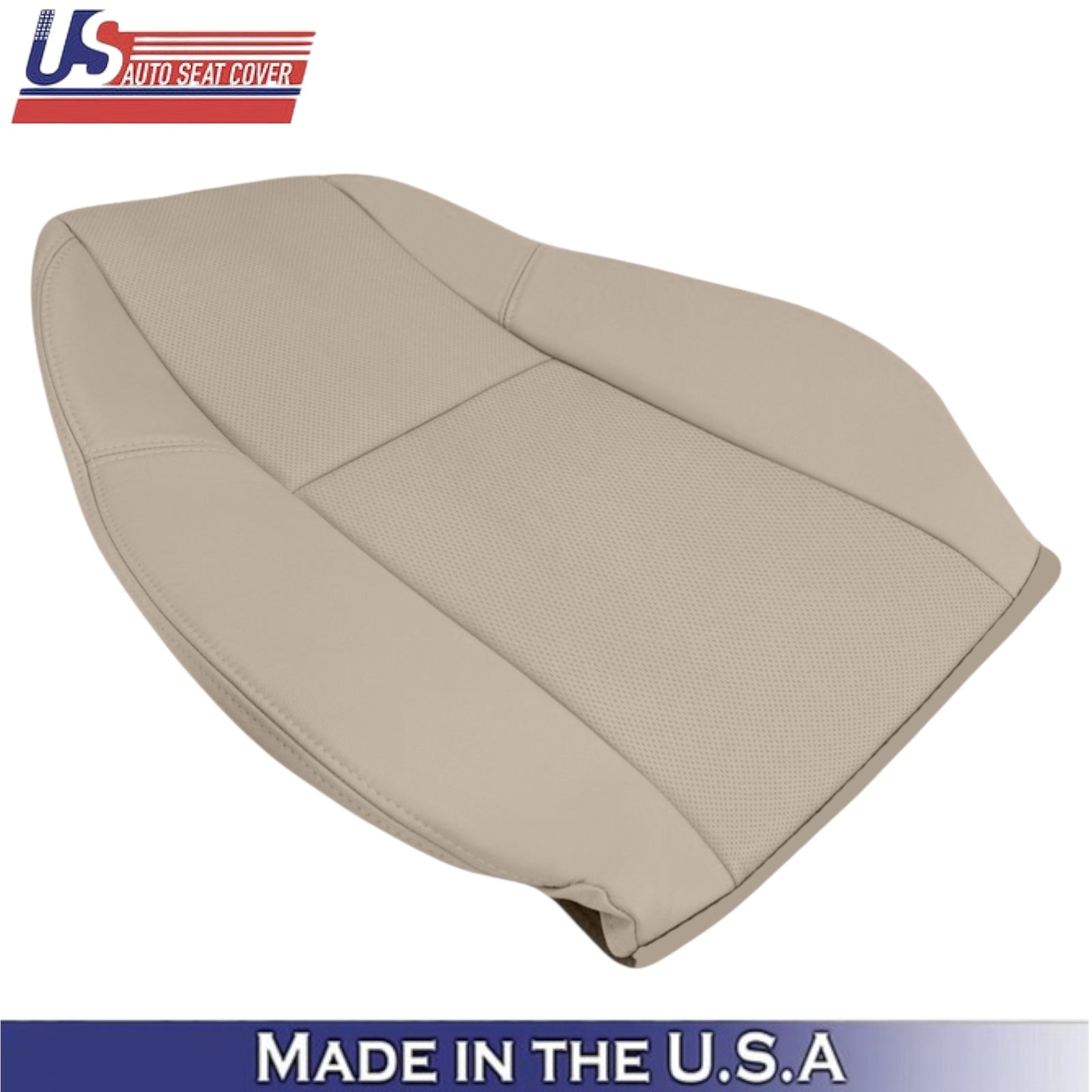 2009-2014 For GMC Sierra Denali Leather Driver Top Seat Cover Light Cashmere