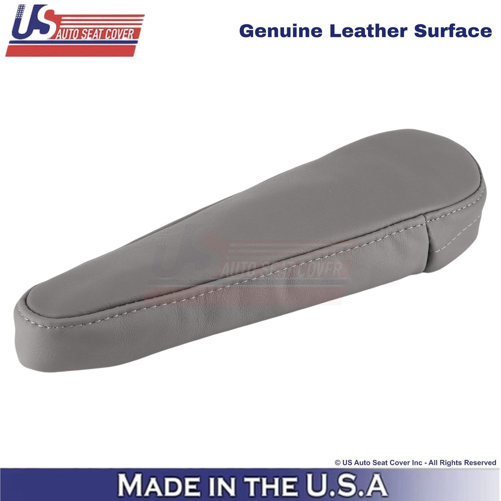 98-2003 Fits Toyota Sienna Genuine Leather Driver Armrest Replacement Cover Gray