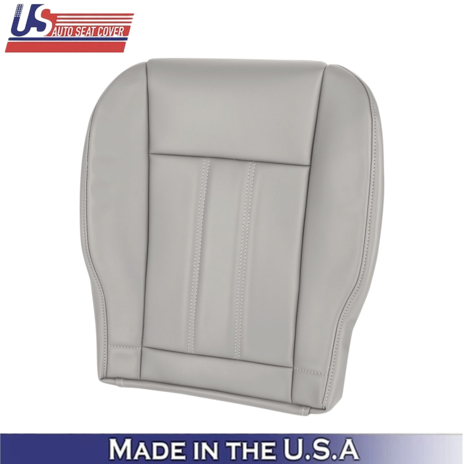 2008-2016 For Chrysler Town & Country Leatherette Front Seat Covers Light Shale