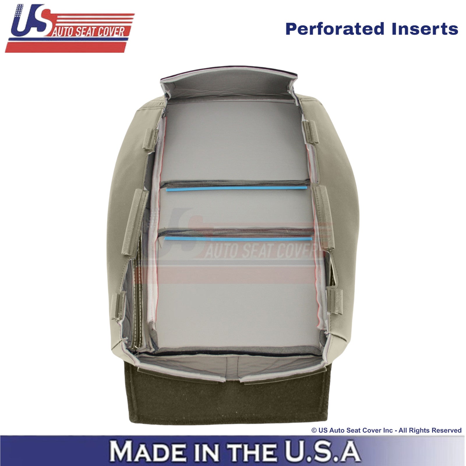 2011-2022 For Dodge Durango Leather Perf. Passenger Bottom Cover Lt. Frost Beige