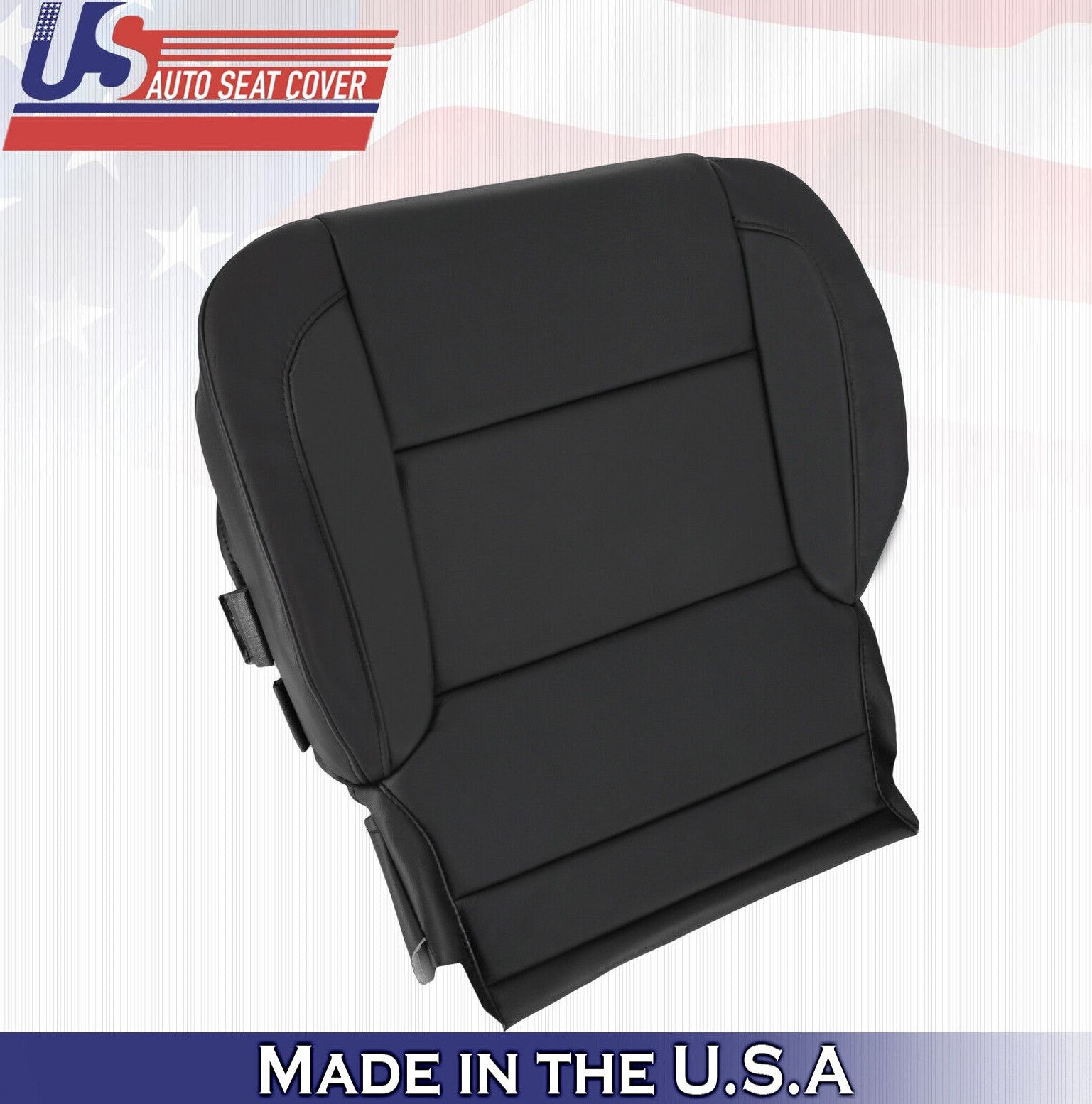 2015 2016 2017 For Chevy Suburban Passenger Side Bottom Leather Seat Cover Black