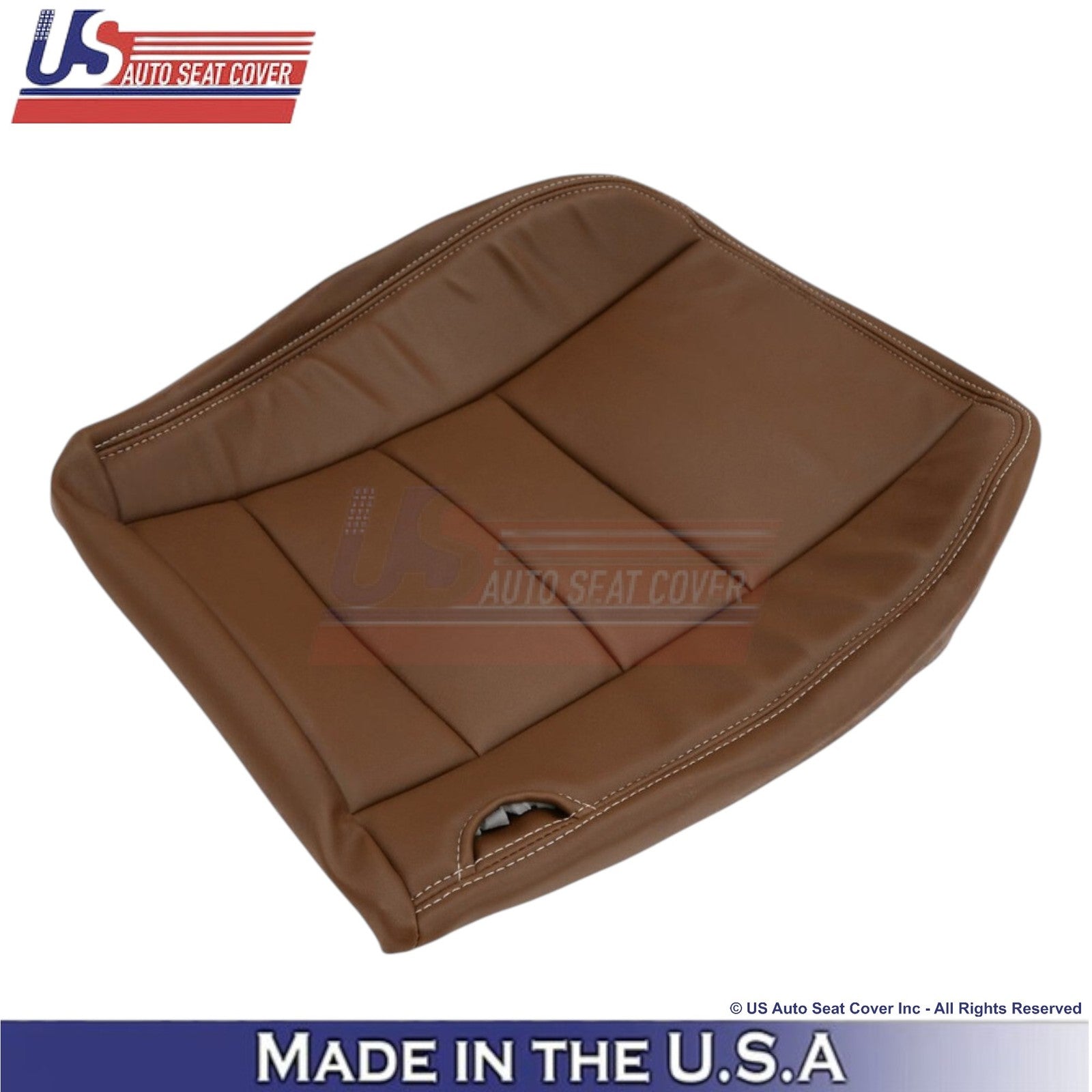 2003-2007 For Ford F250 F350 King Ranch Leatherette Front Passenger Covers Brown
