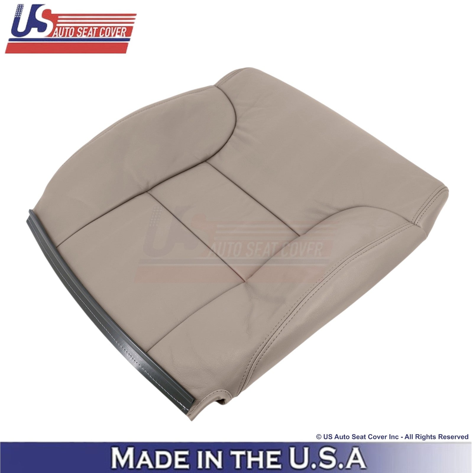 1995-1999 For Chevy Suburban Genuine Leather Driver Side Seat Covers Med Neutral