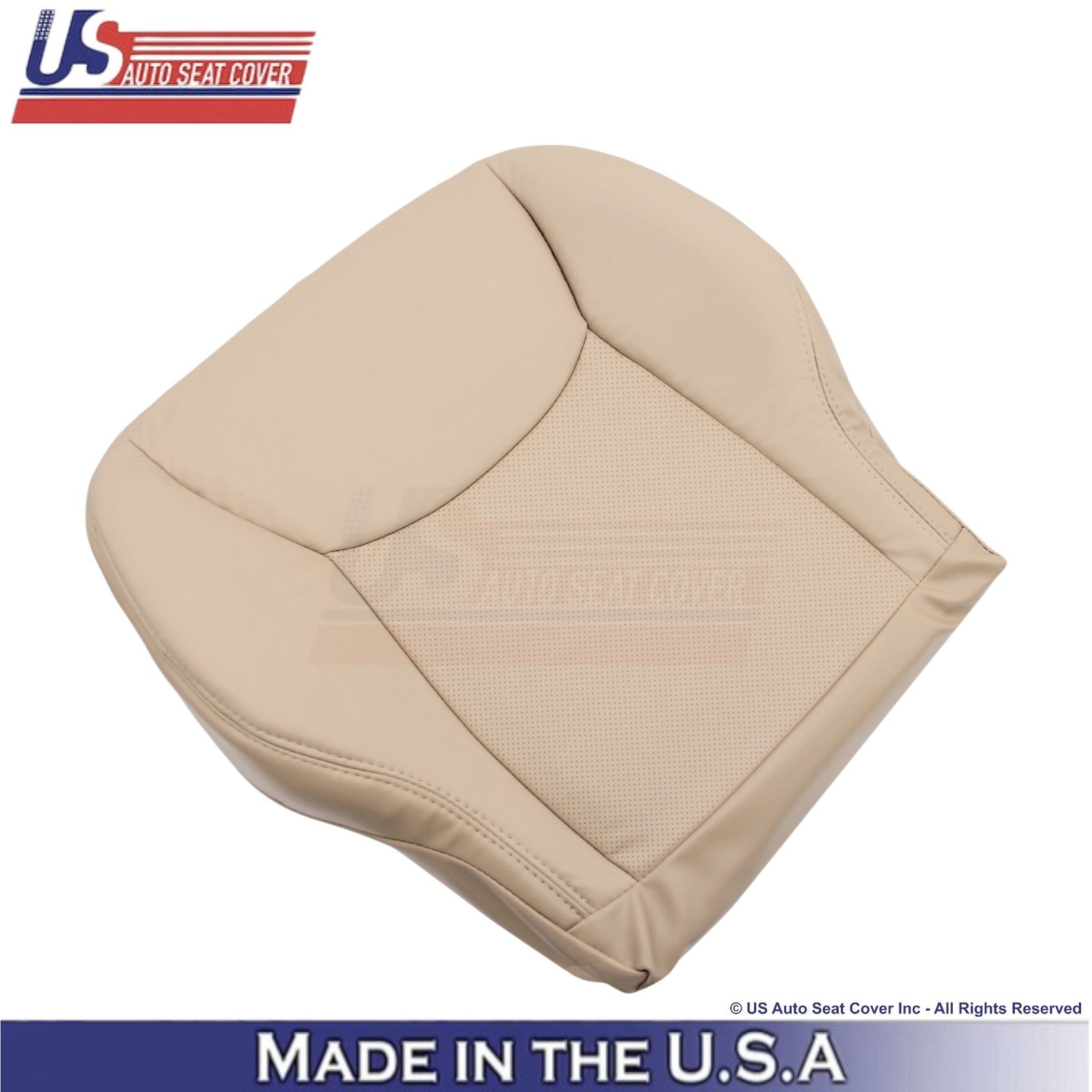 2002-2006 Fits Mercedes-Benz S-Class Leatherette Half Perf. Bottom Covers Java